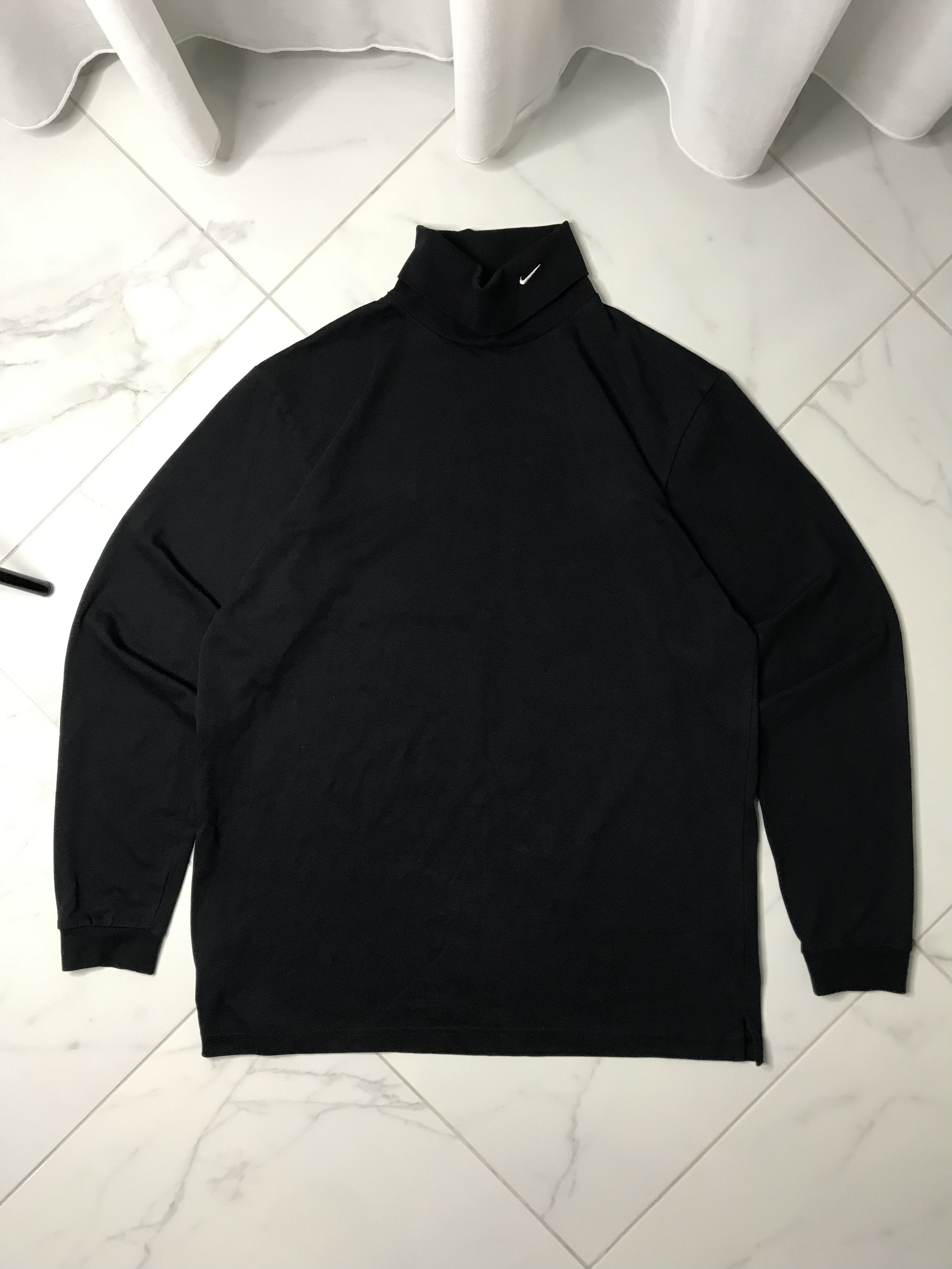 Nike × Vintage Nike 90s turtle neck vintage long sleeved drill men’s Size US L / EU 52-54 / 3 - 1 Thumbnail