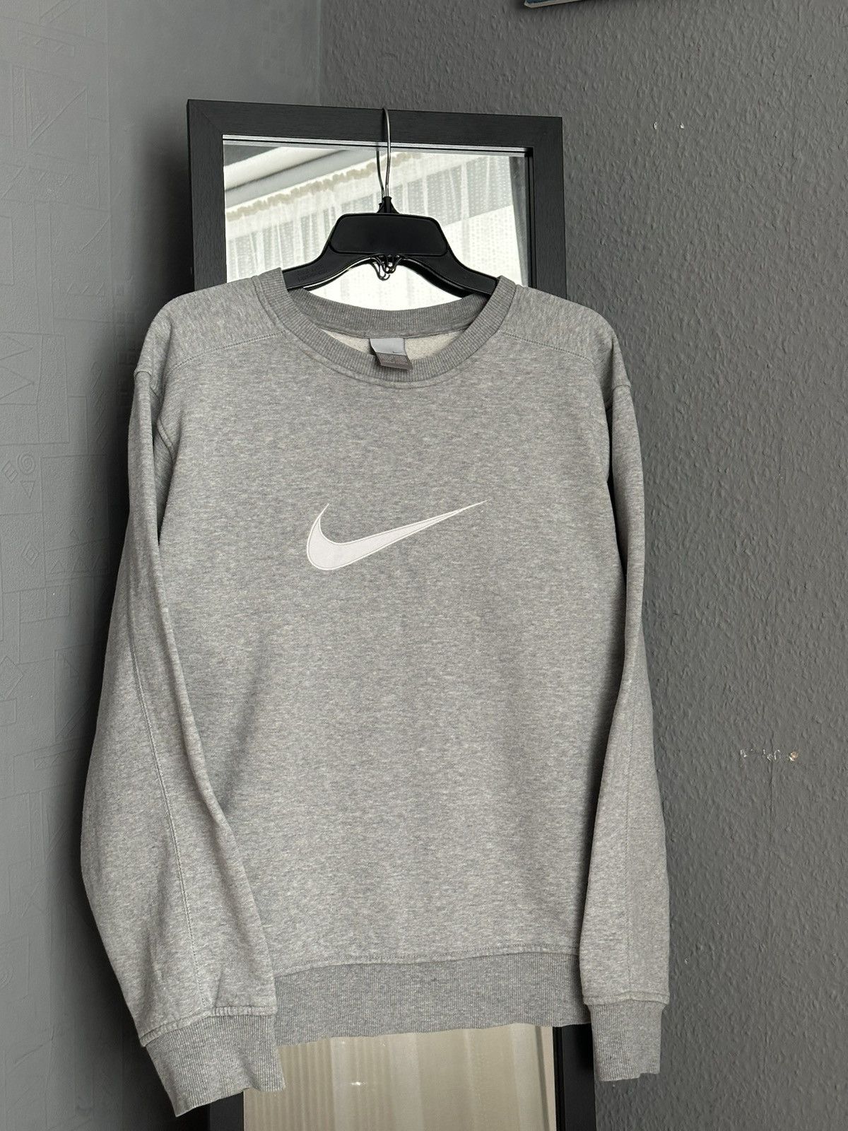 Nike 🔥 Vintage Nike Swoosh Logo Sweatshirt Size US L / EU 52-54 / 3 - 1 Thumbnail