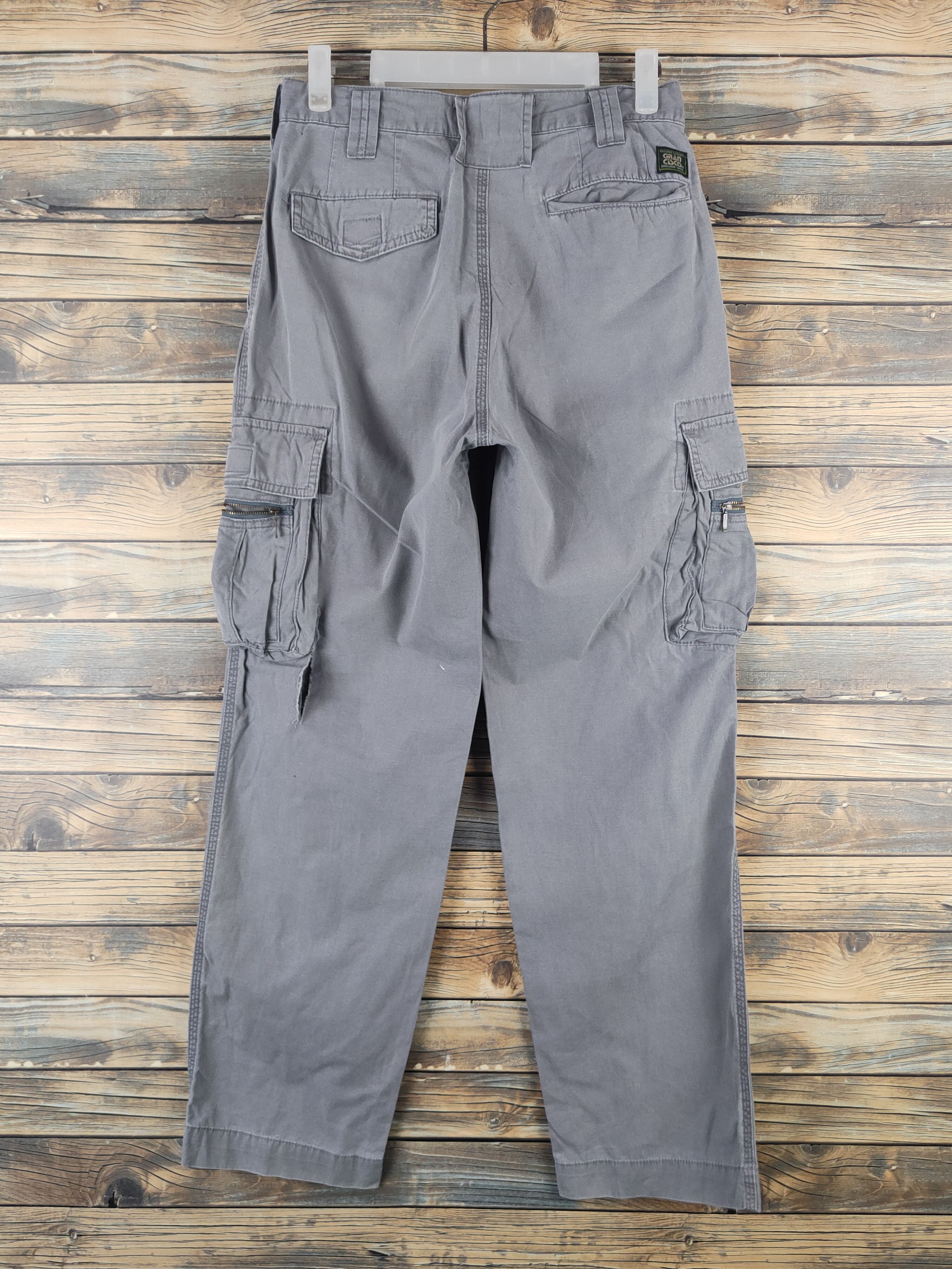 Japanese Brand DL Gran Cisco Gray Multipocket Tactical Cargo Pants #46-288T Size US 28 / EU 44 - 7 Thumbnail