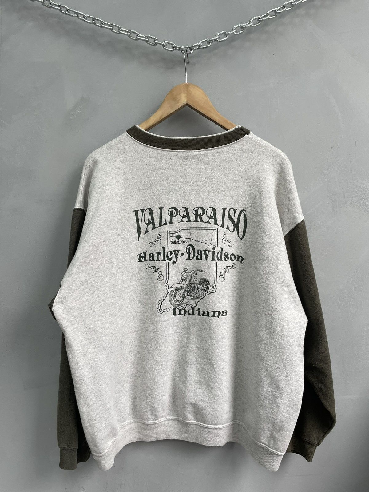 Harley Davidson rare boxy fit Harley Davidson 90s 3d emblem sweatshirt Size US L / EU 52-54 / 3 - 5 Thumbnail
