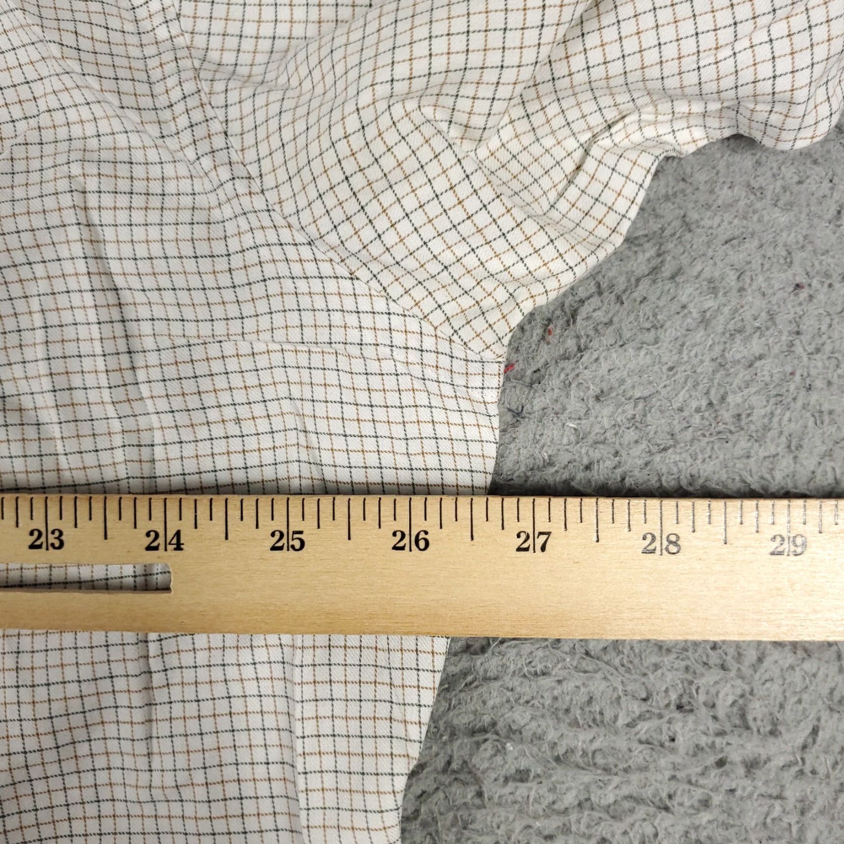 Tommy Hilfiger Tommy Hilfiger Shirt Mens Large Beige Check Button-Up Long Sleeve Cotton Collared Casual Size US L / EU 52-54 / 3 - 6 Thumbnail