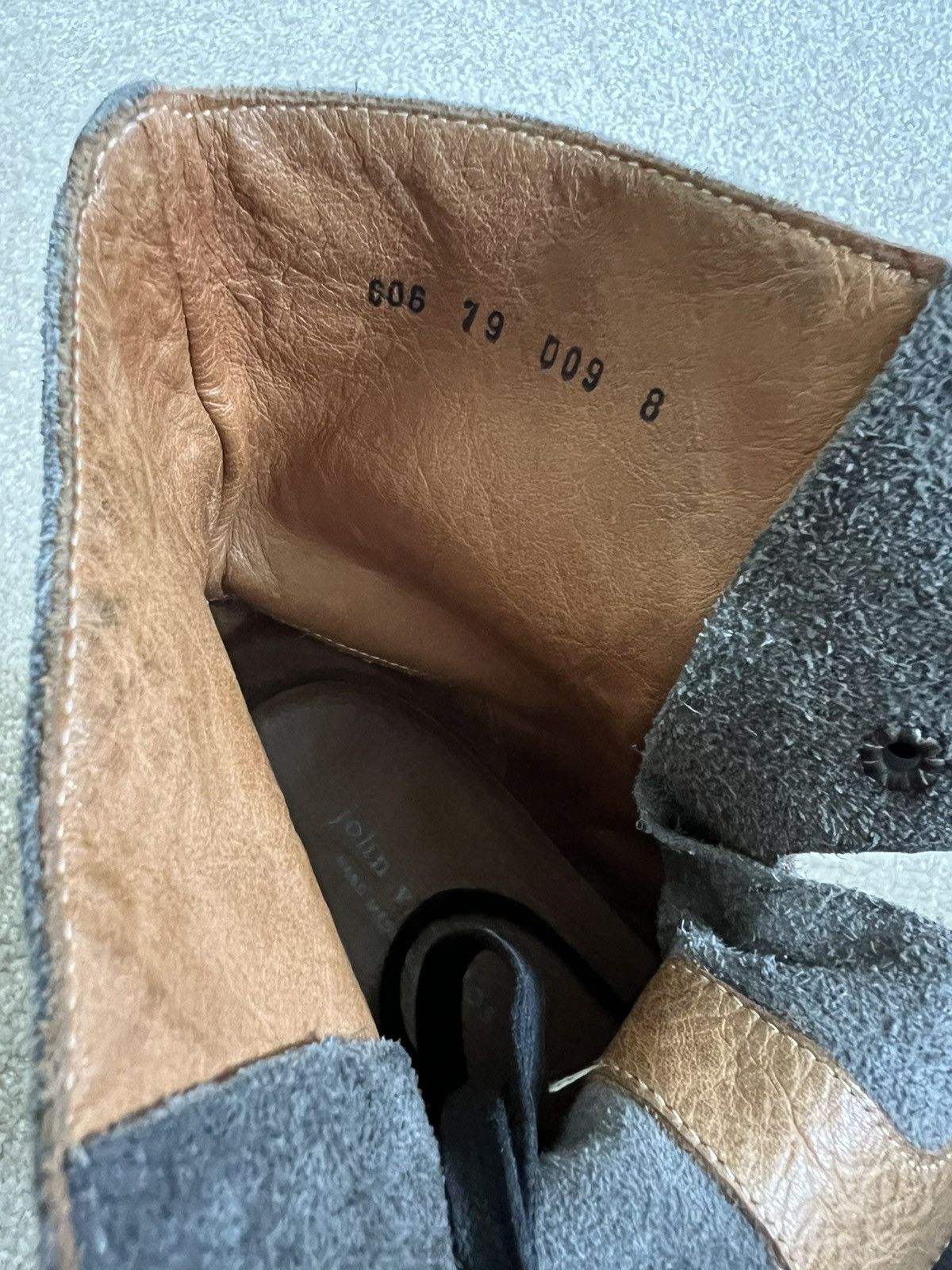 John Varvatos John Varvatos Grey Suede High Boots Size US 8 / EU 41 - 9 Thumbnail