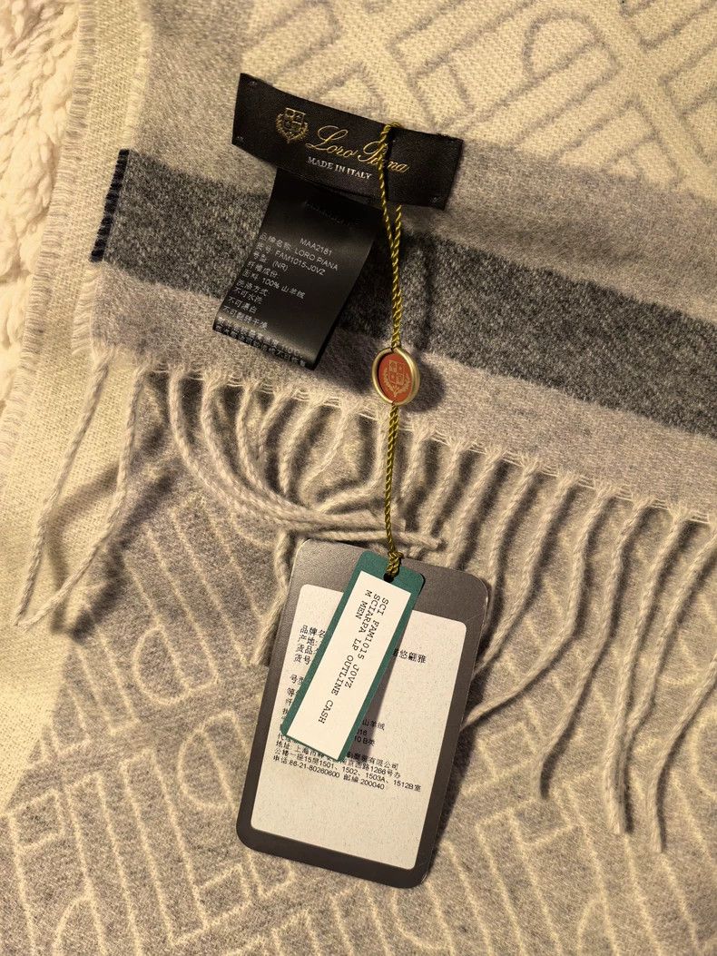 Loro Piana LORO PIANA Men's tasselled cashmere scarf Size ONE SIZE - 7 Thumbnail
