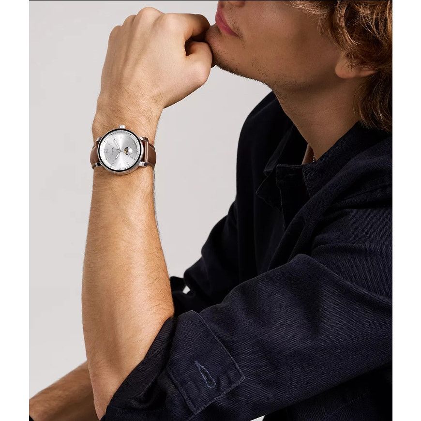 Fossil Fossil BQ2908 Rhett Multifunction Brown Leather Watch Size ONE SIZE - 11 Thumbnail