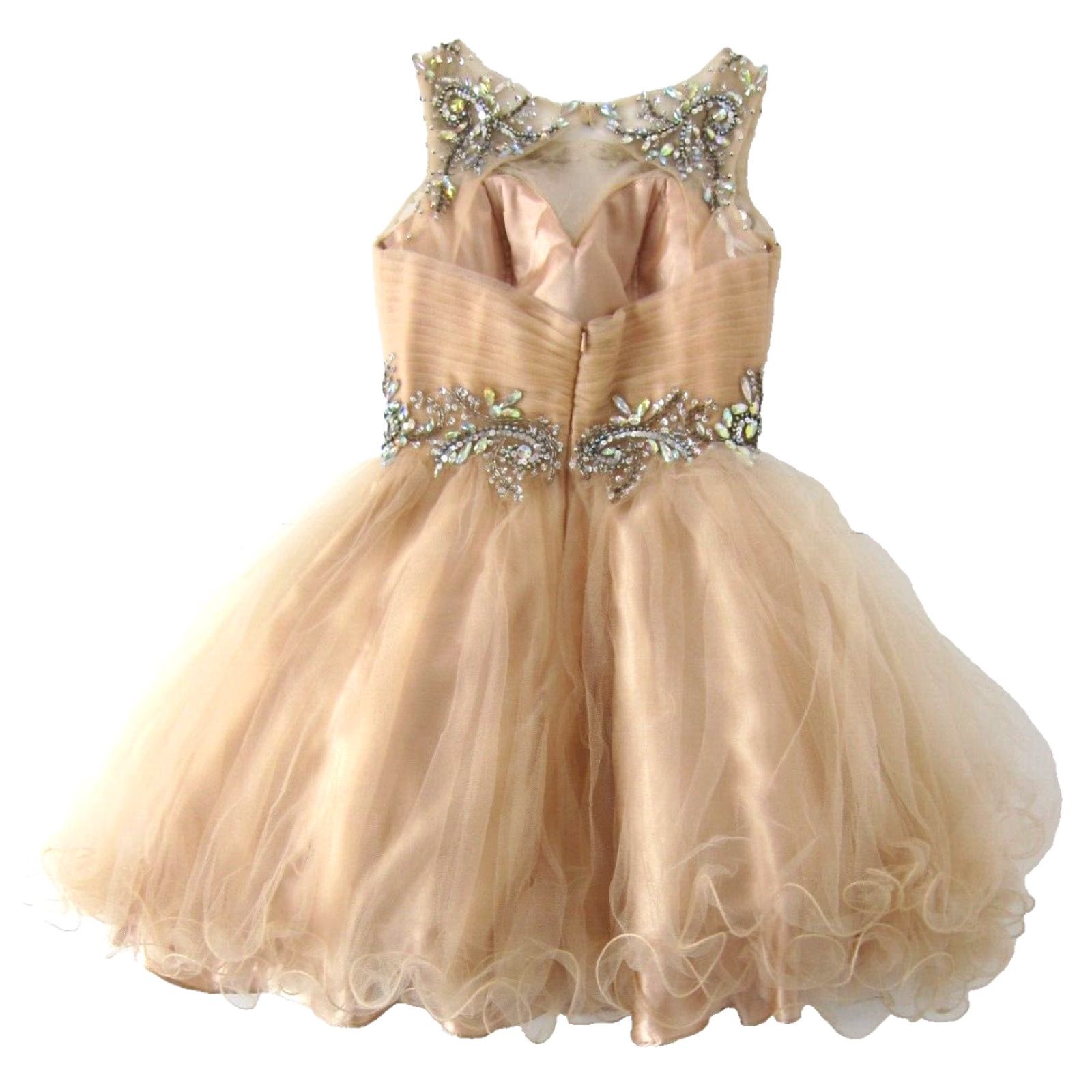Vintage VINTAGE Juliet Pink Lace Diamond Beaded Ruched Sleeveless Prom Party Dress XS Size XS / US 0-2 / IT 36-38 - 2 Thumbnail