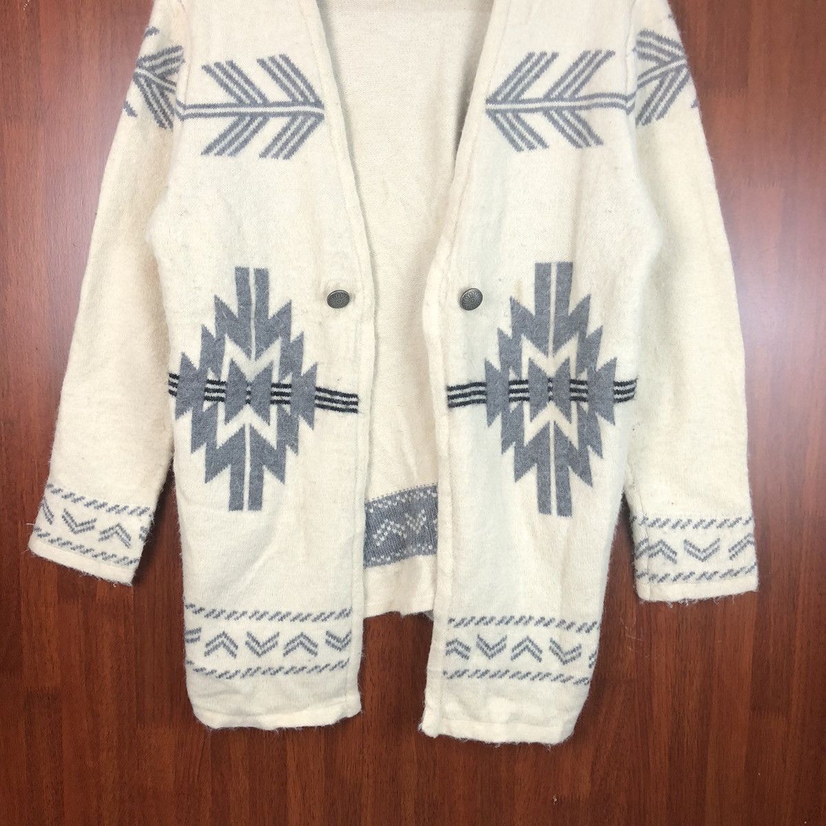 Homespun Knitwear × Japanese Brand Coen Enjoy Easy Chic Brown navajo Cardigan #7488 Size US L / EU 52-54 / 3 - 3 Thumbnail
