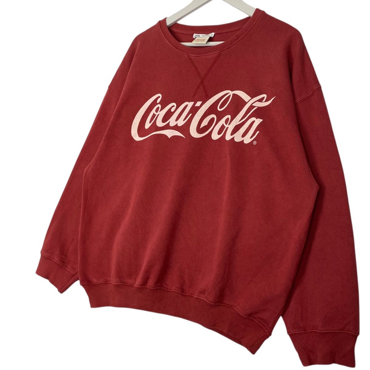 Vintage Vintage Coca Cola Sweatshirt Crewneck Big Logo Red Size L Size US L / EU 52-54 / 3 - 2 Thumbnail