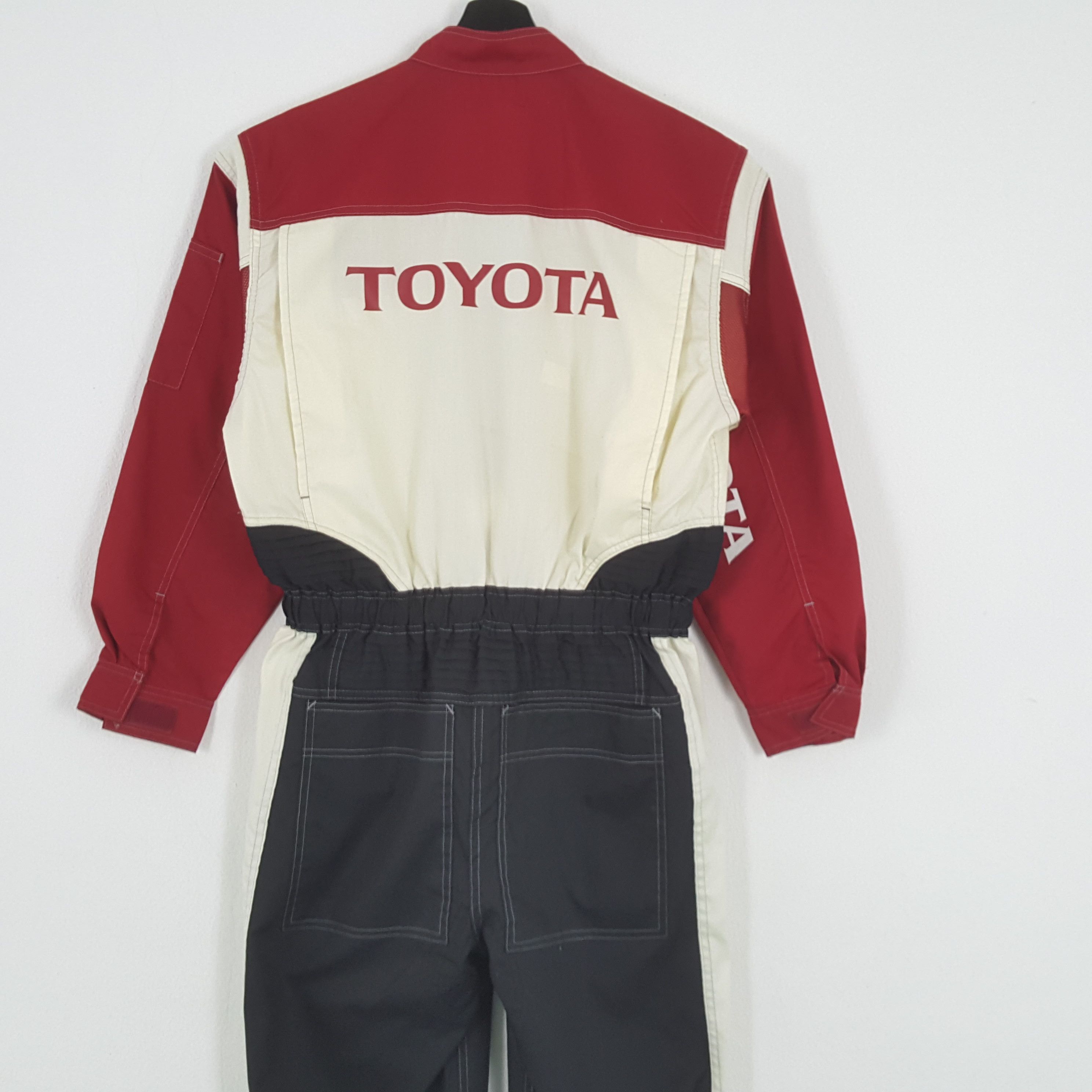 Vintage TOYOTA TECNO Racing Motorsports Style Coverall Jacket Size US M / EU 48-50 / 2 - 2 Thumbnail