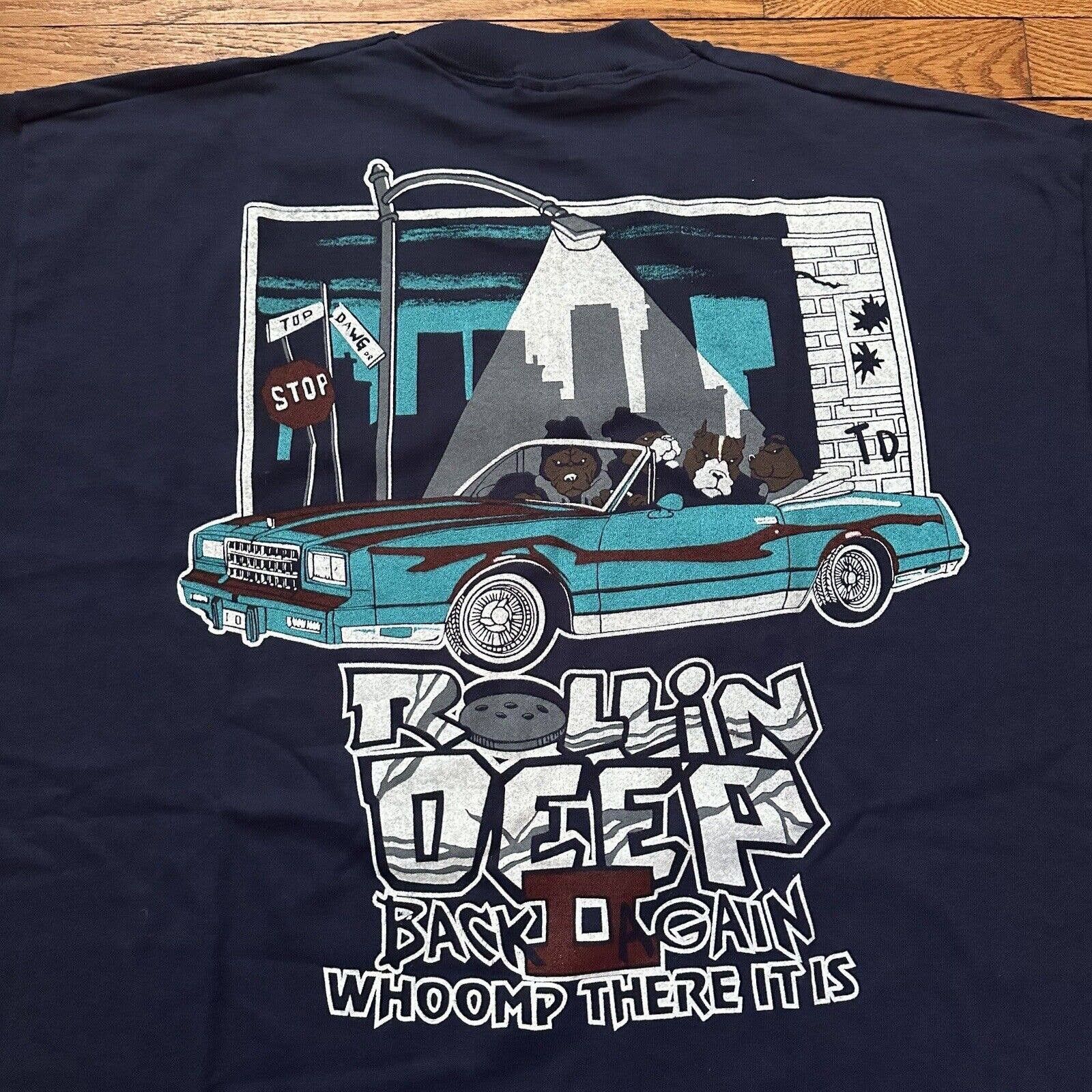 Vintage Top Dawg Rottweiler Dog Homies Parody Tee T-Shirt