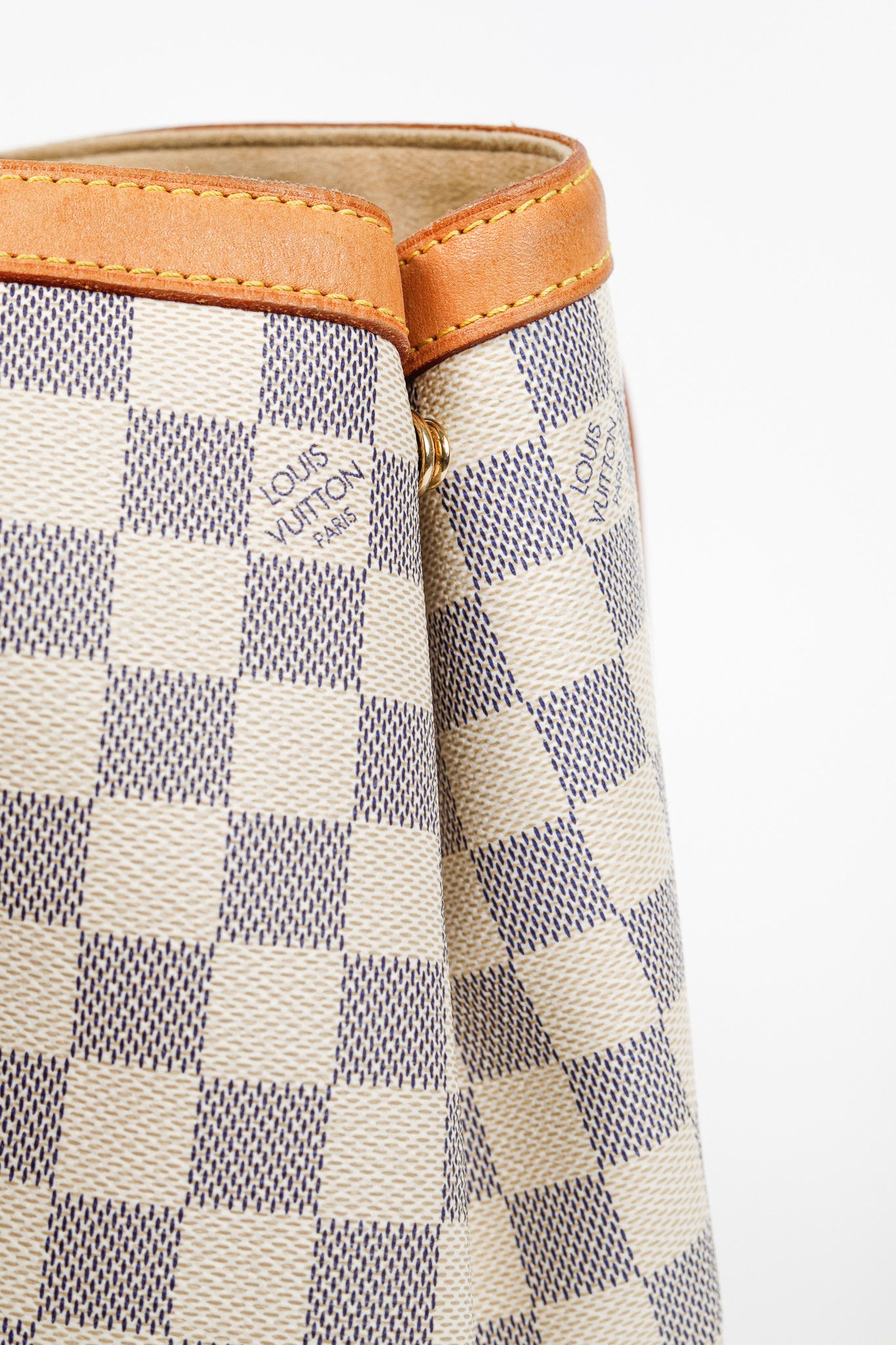 Louis Vuitton Louis Vuitton Hampstead MM Damier Azur Canvas Tote Size ONE SIZE - 12 Thumbnail