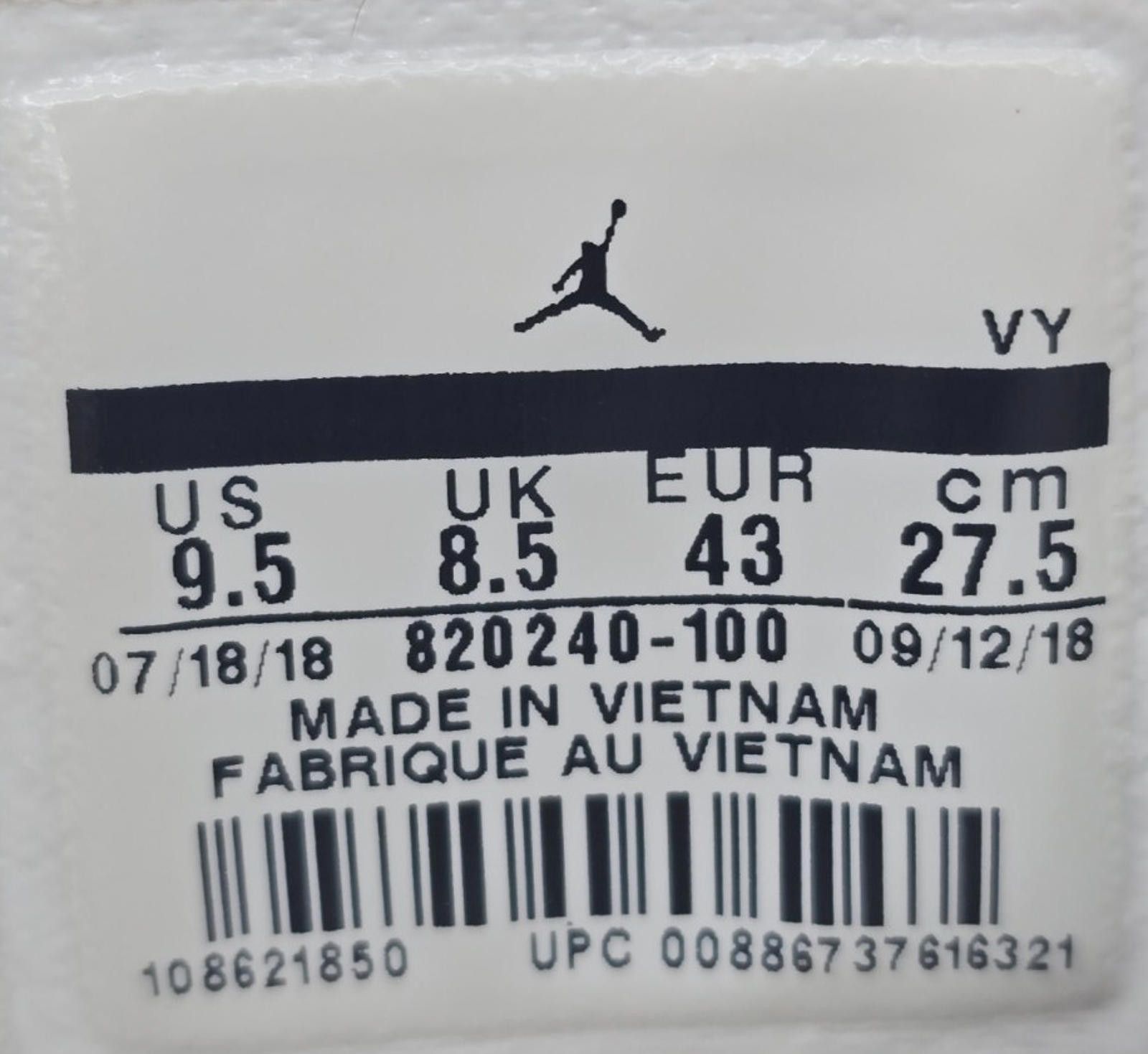 Nike Nike Mens Jordan Executive 820240-100 White Size 9.5 Size US 9.5 / EU 42-43 - 8 Thumbnail