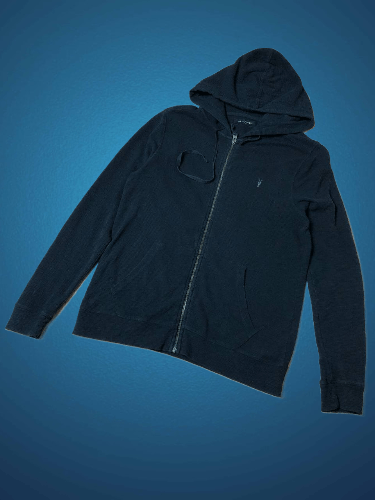 Allsaints Allsaints Vintage Lightweight Zip Up Hoodie Size L Size US L / EU 52-54 / 3 - 1 Thumbnail