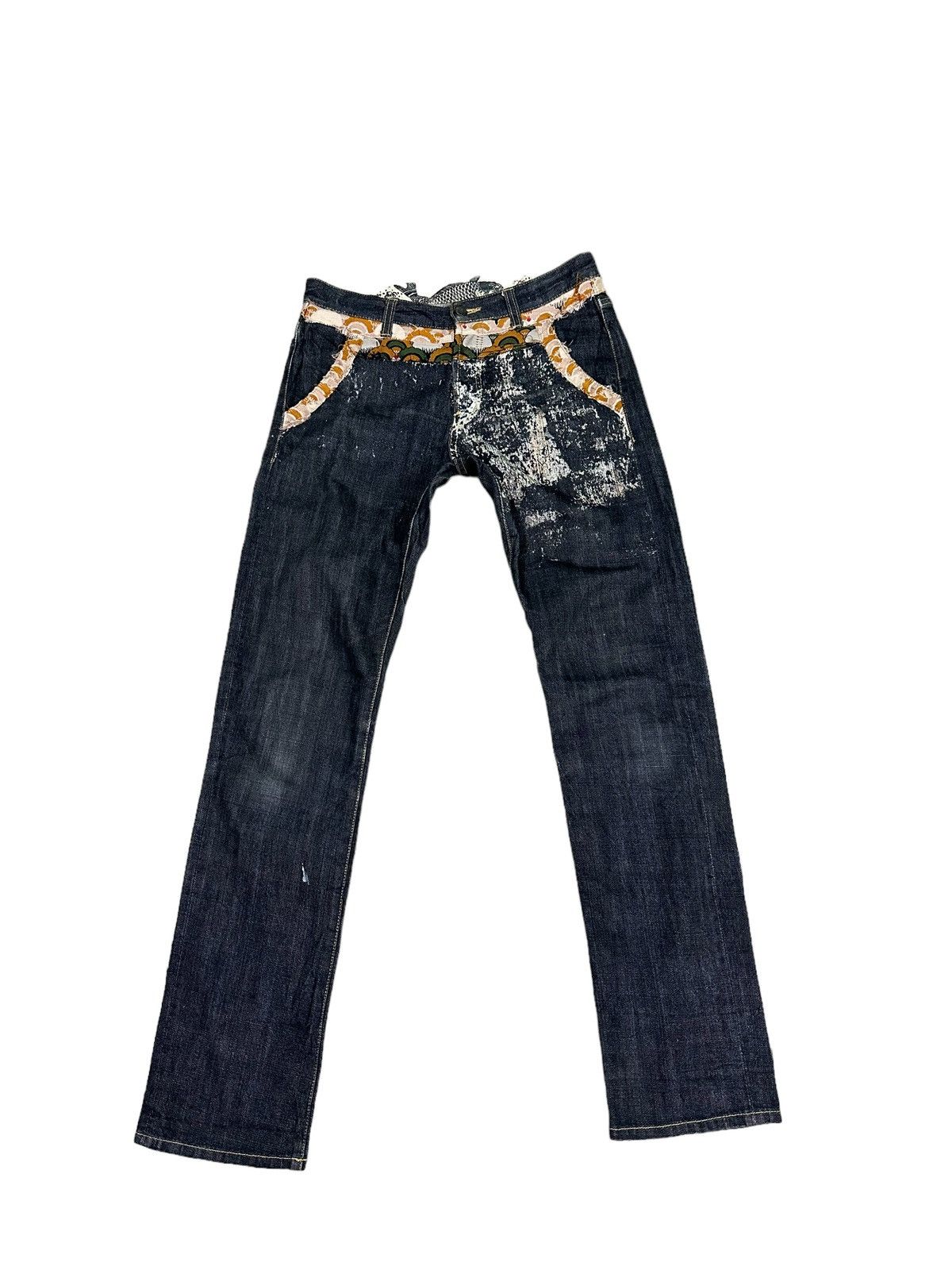 Japanese Brand GEMSTONE BLACK DENIM JEANS Size US 30 / EU 46 - 1 Thumbnail