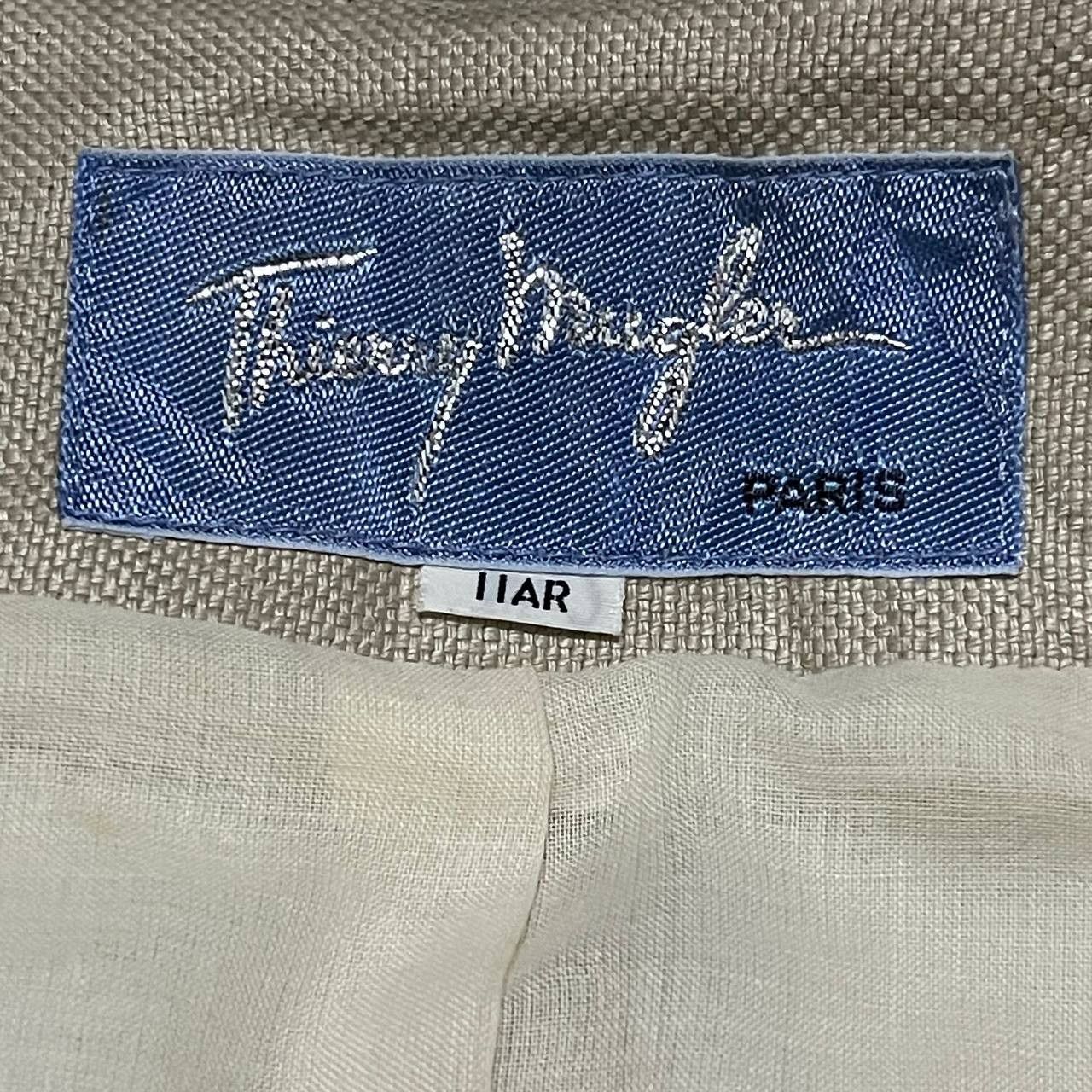 Thierry Mugler Vintage 90's Thierry Mugler Jacket Short Sleeve Linen 100% Size S / US 4 / IT 40 - 11 Thumbnail