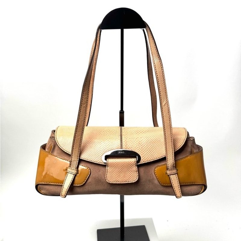 Tod's Tod’s suede/patent leather/ W exotic embossed leather Size ONE SIZE - 13 Thumbnail