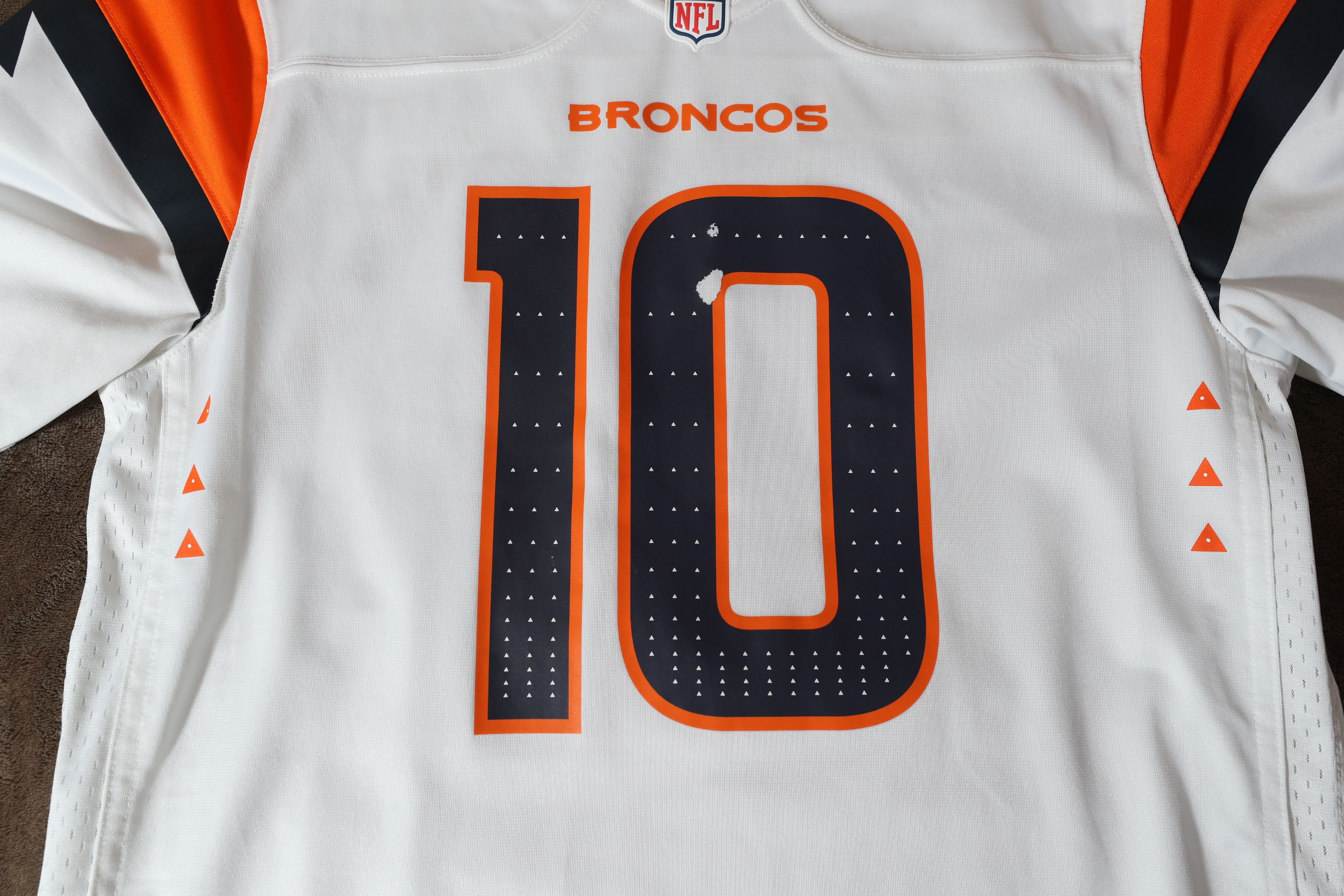 NFL Bo Nix Denver Broncos White Away 2024 Jersey (M) Size US M / EU 48-50 / 2 - 5 Thumbnail