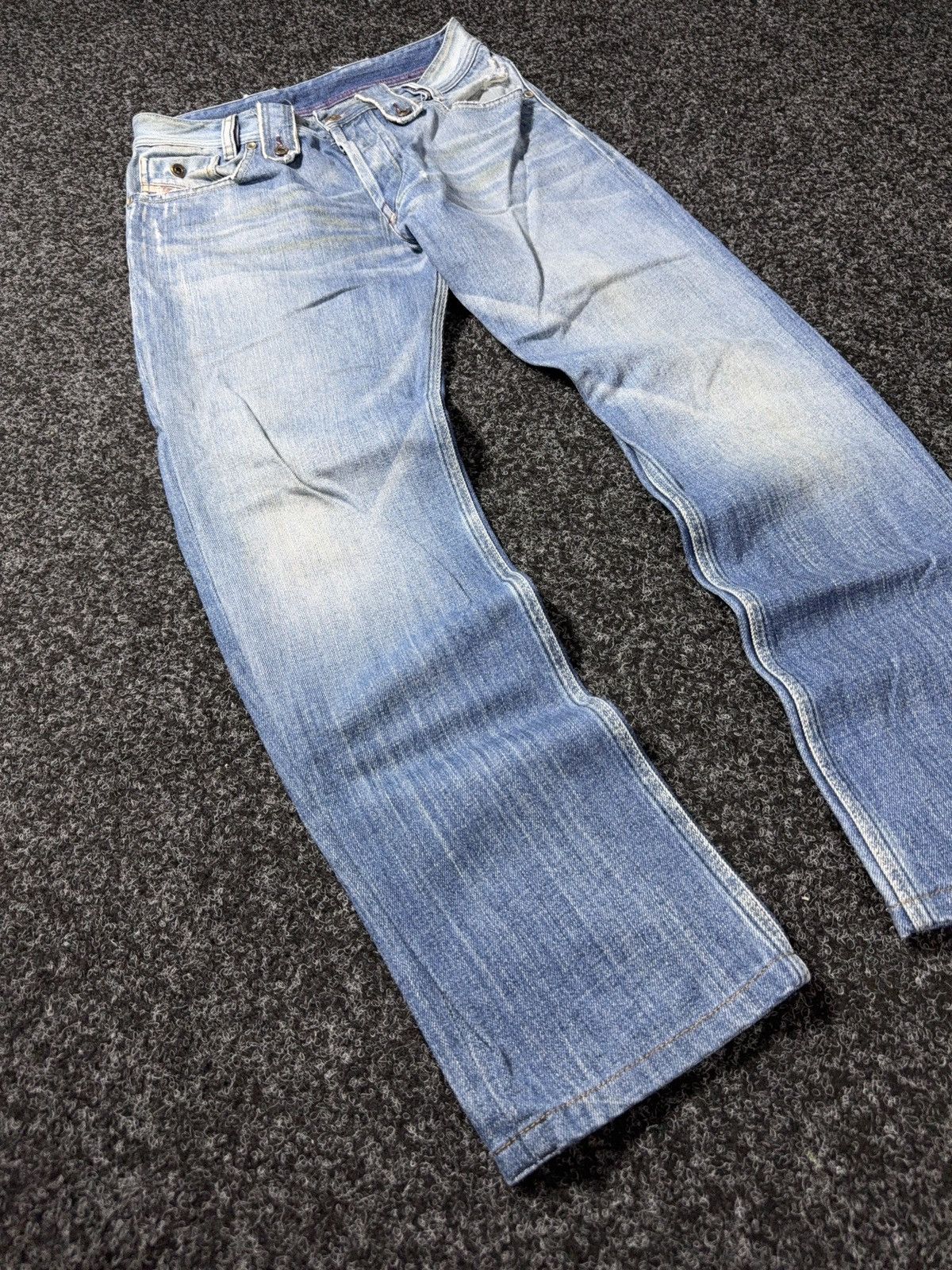 Diesel 00s Diesel Vntg Dirty Distressed Opium Punk Rock Y2K Jeans Size US 28 / EU 44 - 2 Thumbnail
