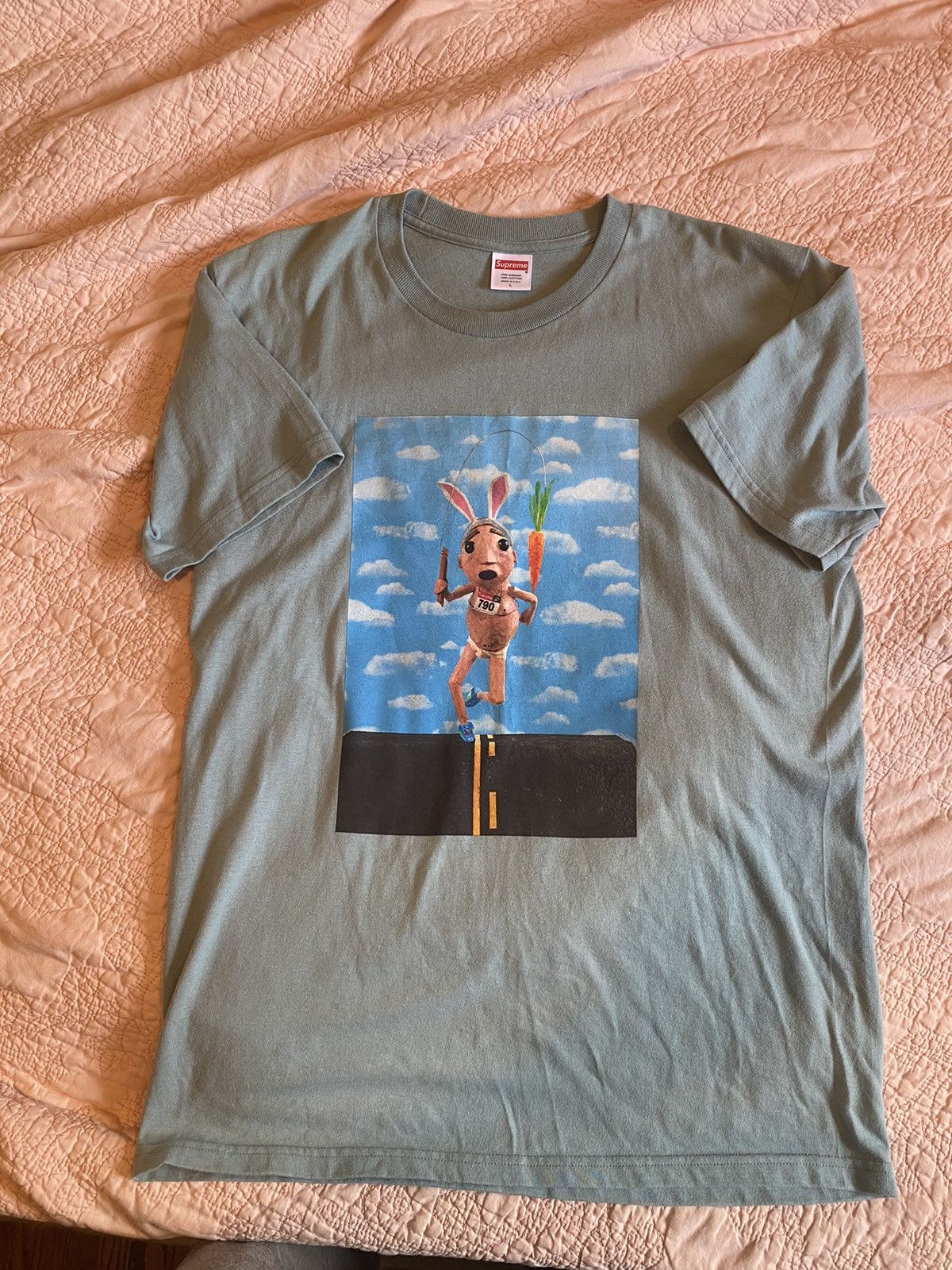 Supreme Supreme Mike Hill Runner Slate Blue T-shirt Size US L / EU 52-54 / 3 - 1 Thumbnail