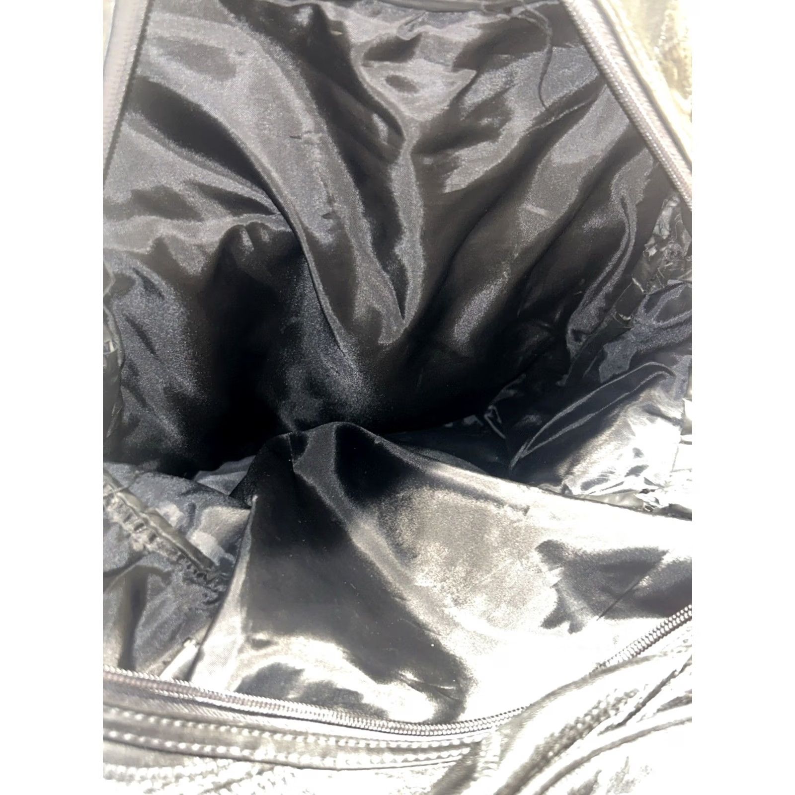 Vintage VINTAGE Patched Leather Multi Pocket Backpack KMQ Black Unisex Adults Leather Backpack Pockets Vintage style Size ONE SIZE - 5 Thumbnail