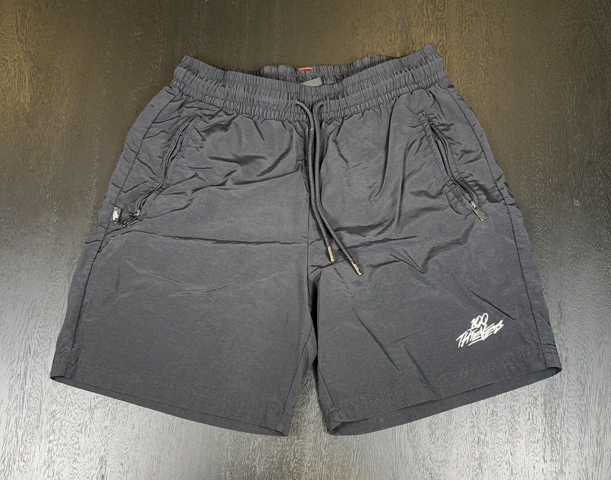 100 Thieves 100 Thieves Foundations Nylon Shorts — Black (S) Size US 30 / EU 46 - 1 Thumbnail