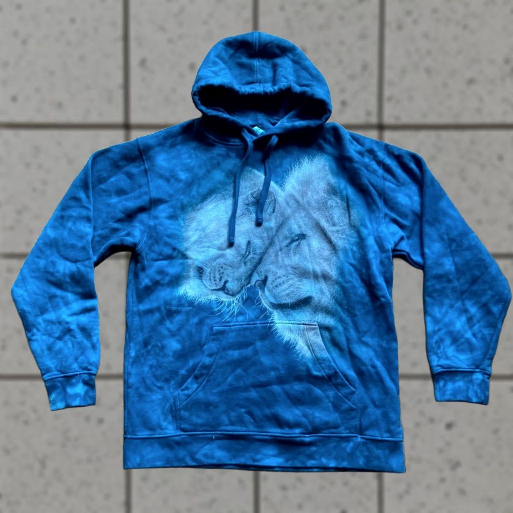 The Mountain The Mountain Hoodie Size Small Blue Tie Dye Sweatshirt Nature Animals Men Size US S / EU 44-46 / 1 - 1 Thumbnail