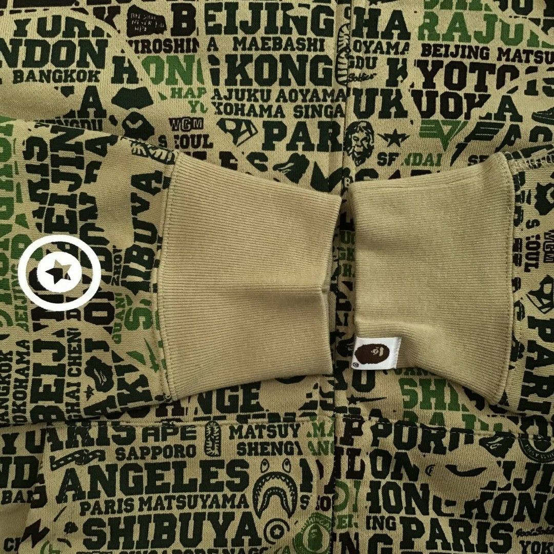 Bape BAPE XXV CITIES CAMO shark full zip hoodie a bathing ape Size US L / EU 52-54 / 3 - 6 Thumbnail