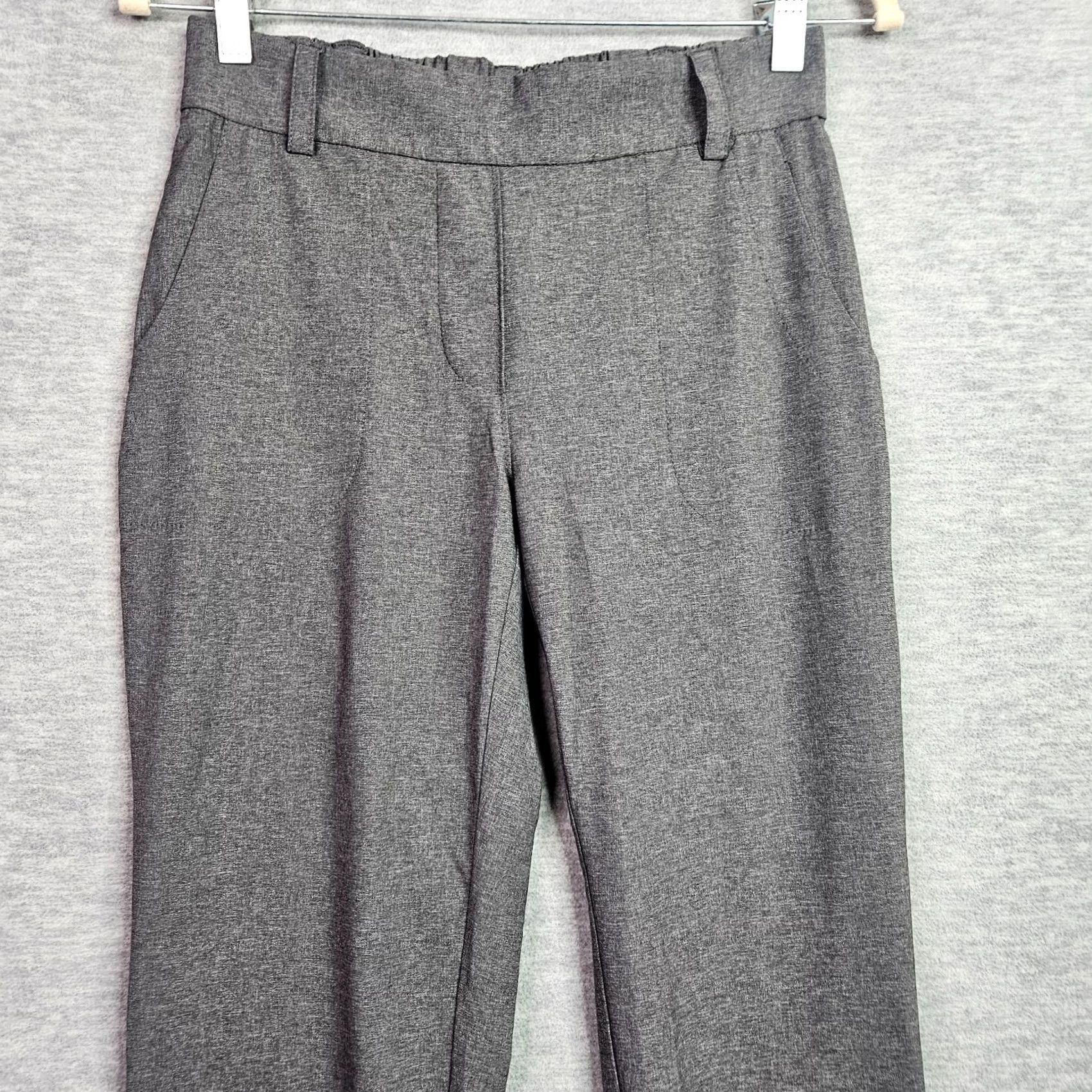 Vintage Belyn Key Women's Grey Pull-on Trouser Pockets Size XS Dress Pants Casual Size 26" / US 2 / IT 38 - 3 Thumbnail