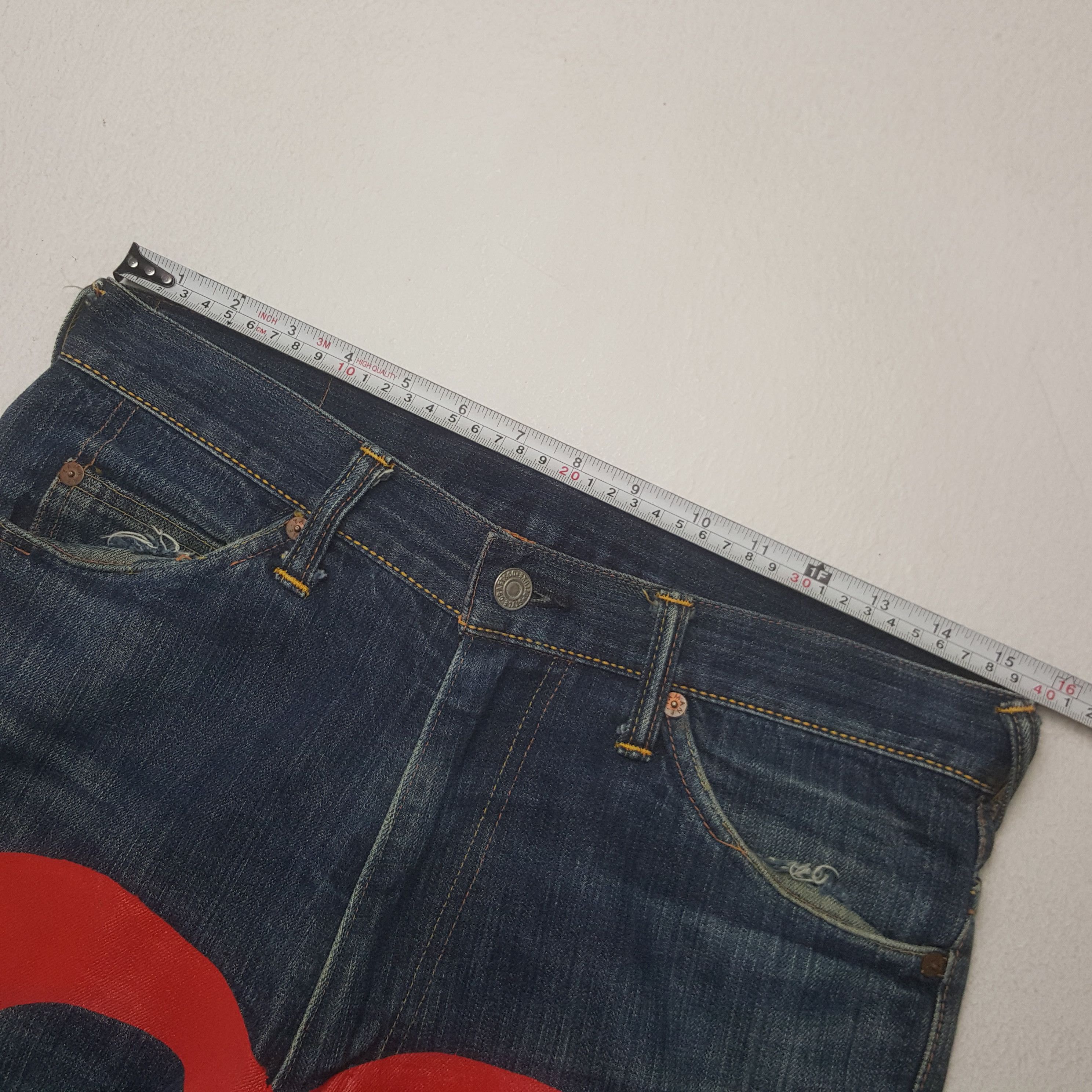 Evisu Vintage Evisu Japanese Brand Daicock Custom Art Denim Jeans Size US 31 - 9 Thumbnail