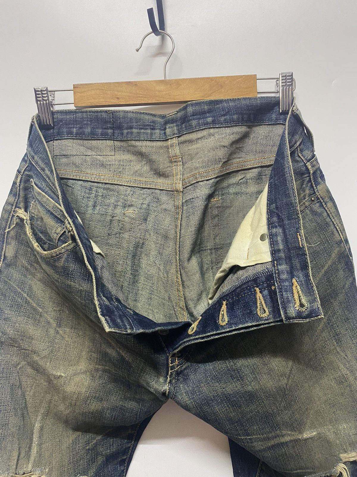 Japanese Brand × Takeo Kikuchi Takeo Kikuchi Distressed Denim Jeans Pants Japan Size US 34 / EU 50 - 10 Thumbnail