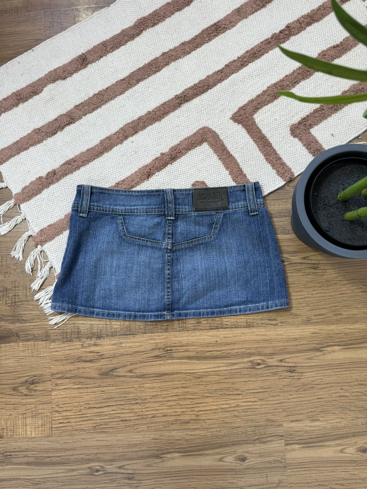 Von Dutch VINTAGE RARE VON DUTCH MINI SKIRT Size 30" / US 8 / IT 44 - 2 Thumbnail