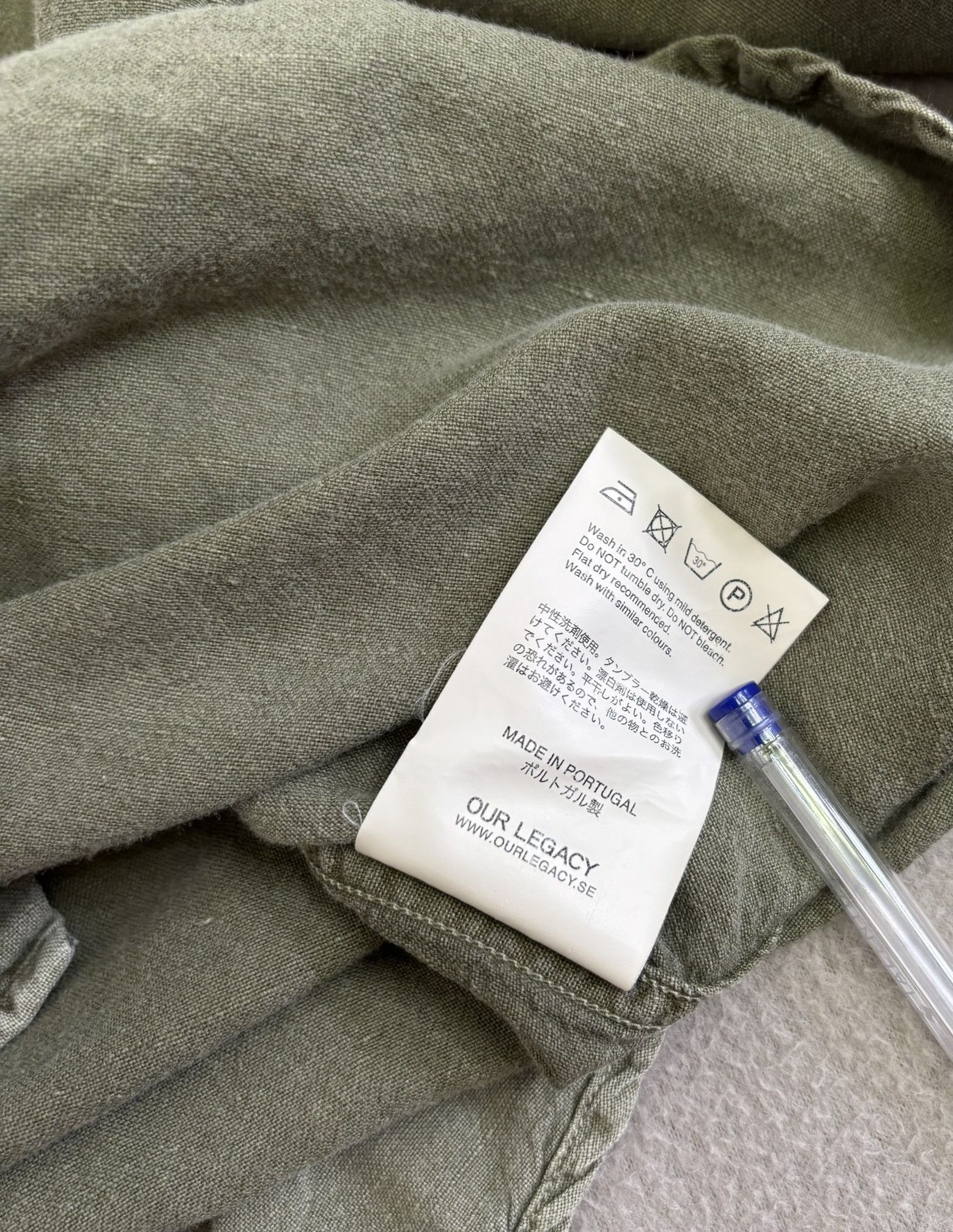 Our Legacy OUR Legacy Khaki shirt Linen size 48 Size US M / EU 48-50 / 2 - 18 Thumbnail