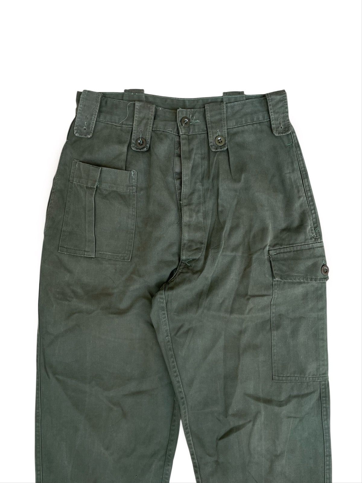 Vintage Vintage 1975 Belgian Army Iconic Cargo Pants Size US 29 - 4 Thumbnail