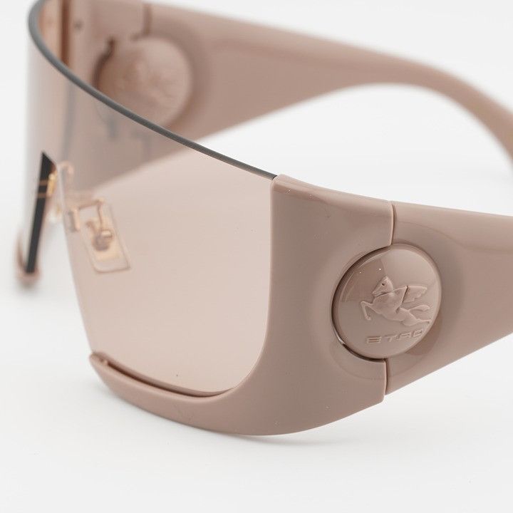 Etro Etro ETROMACARON 0FWM 2S Sunglasses Nude Shield Frame Size ONE SIZE - 4 Thumbnail