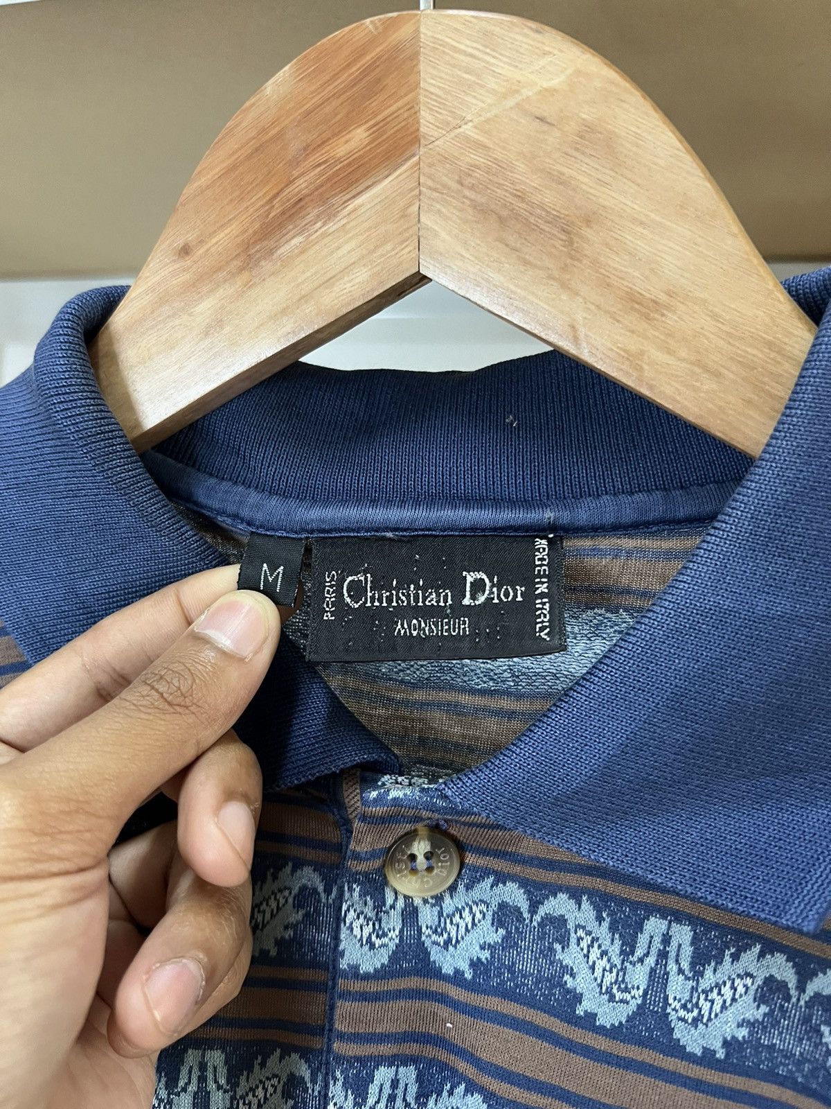 VTG Christian Dior Monsieur Aztec Stripe Long sleeves