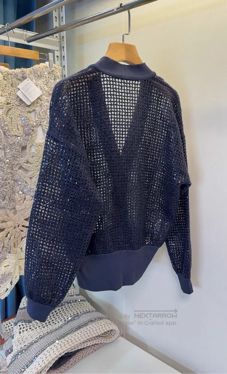 Brunello Cucinelli Brunello Cucinelli Sequined Cardigan Size XXS / US 00 / IT 34 - 4 Thumbnail