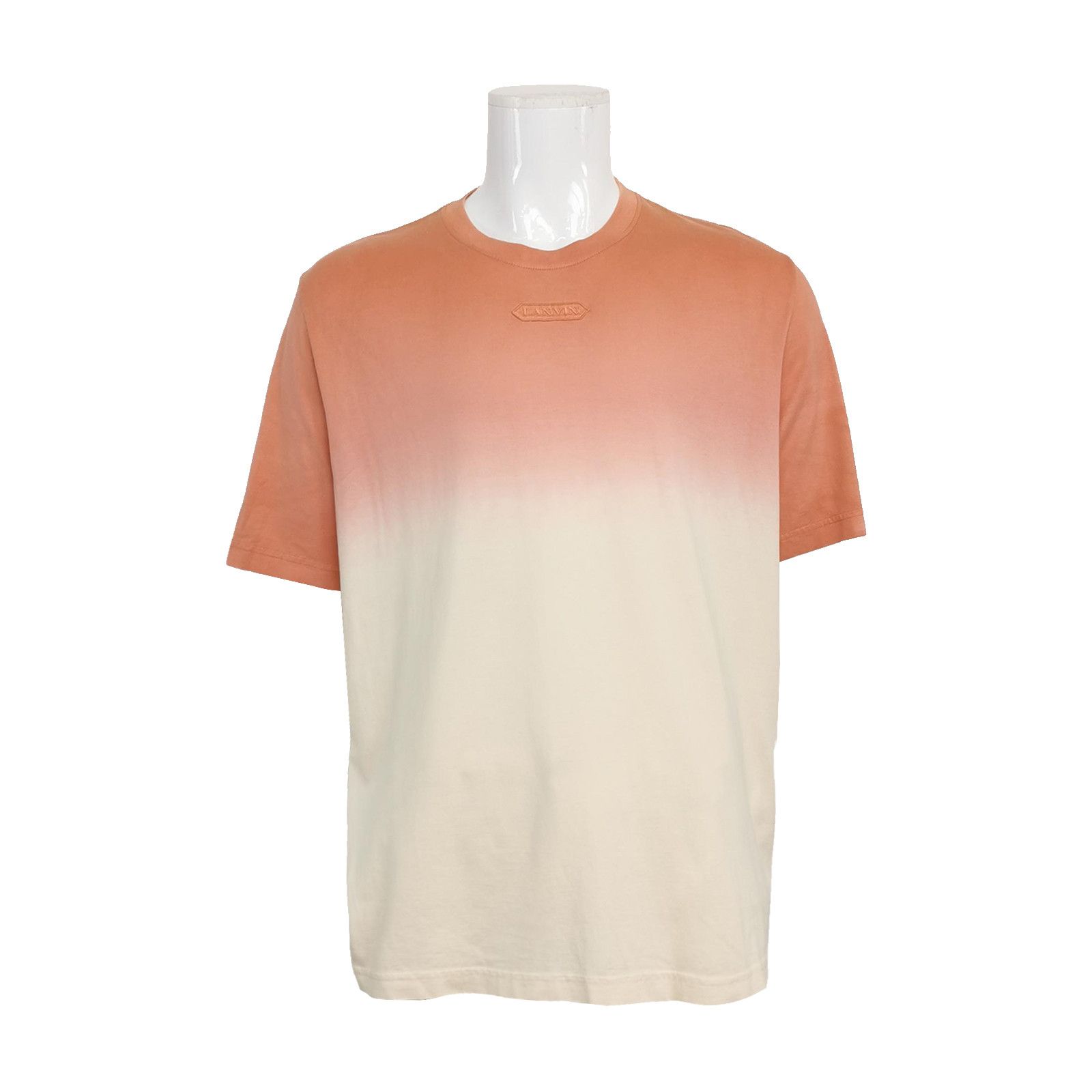 Lanvin Lanvin Ombré Gradient Cotton T-Shirt Size M Size US M / EU 48-50 / 2 - 1 Thumbnail