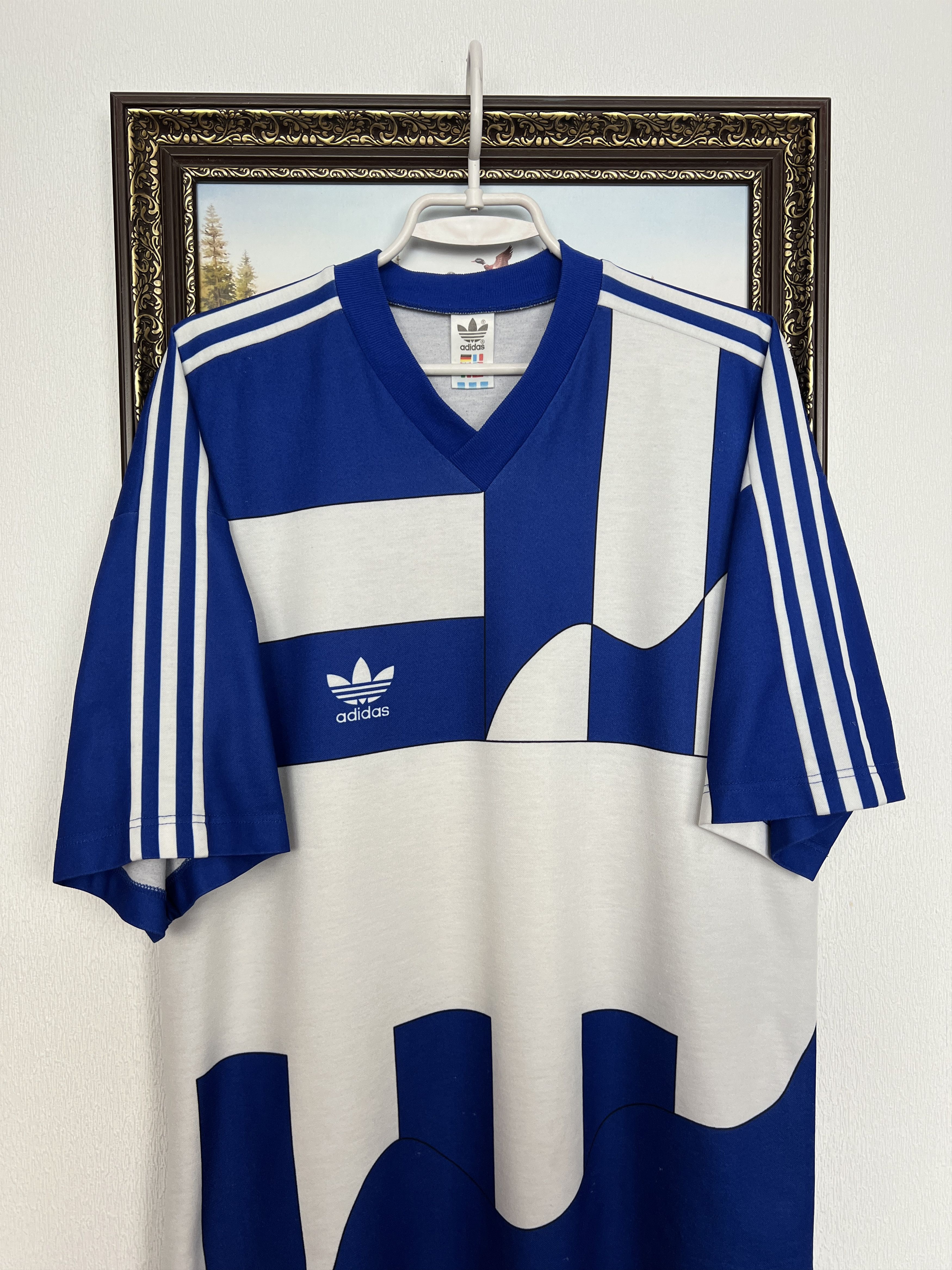 Adidas Vintage 90's Football Template Shirt Soccer Jersey Trikot Size US L / EU 52-54 / 3 - 2 Thumbnail