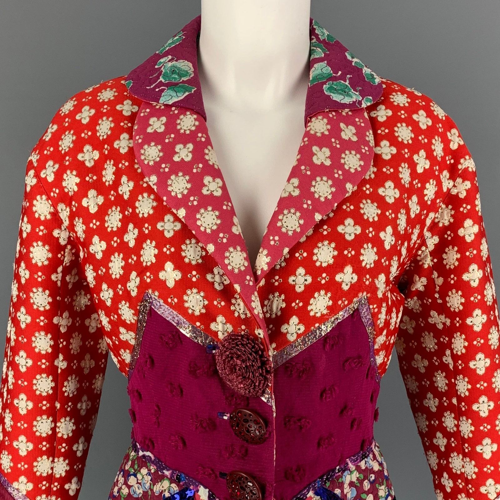 Louis Vuitton Size 6 Multi-Color Embroidered Polyester Blend Jacket Size M / US 6-8 / IT 42-44 - 2 Thumbnail