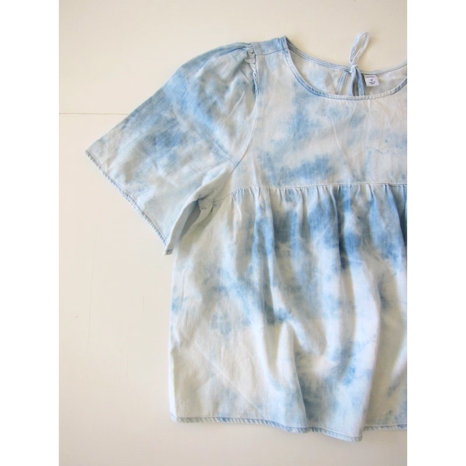 Old Navy Old Navy 100% Cotton Blue Denim Tunic Blouse Women Medium Denim? Size M / US 6-8 / IT 42-44 - 6 Thumbnail