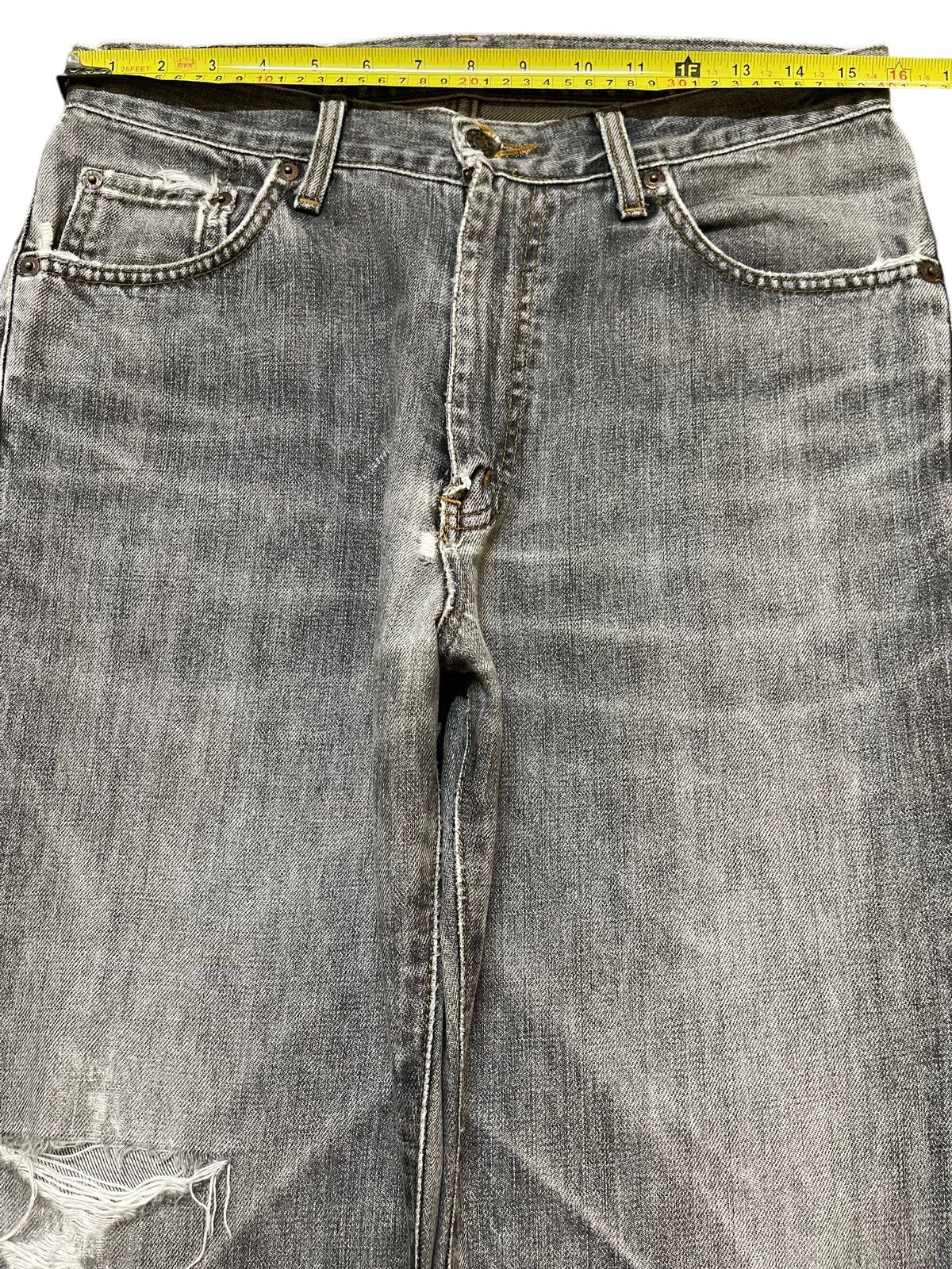 Edwin Vintage Edwin 503 Faded Wash Style Distressed Baggy Jeans Size US 31 - 12 Thumbnail