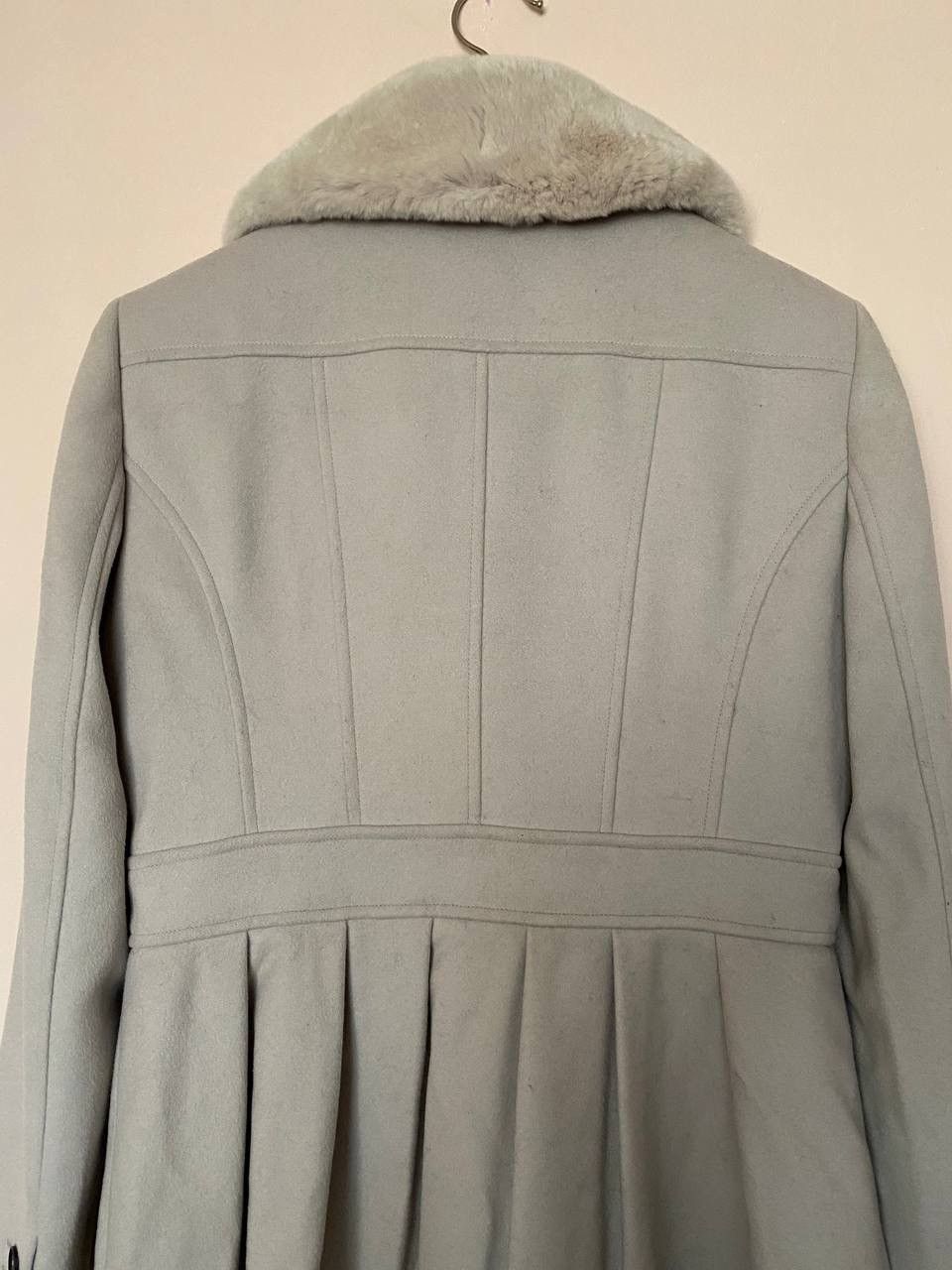 Burberry 🔥Burberry London Tailored Wool Cashmere Coat with Fur Collar Size M / US 6-8 / IT 42-44 - 8 Thumbnail