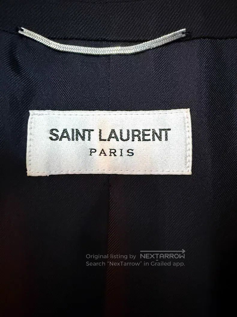Saint Laurent Paris Saint Laurent Paris Satin Sword Collar Frayed Destroyed Sm Size US S / EU 44-46 / 1 - 3 Thumbnail