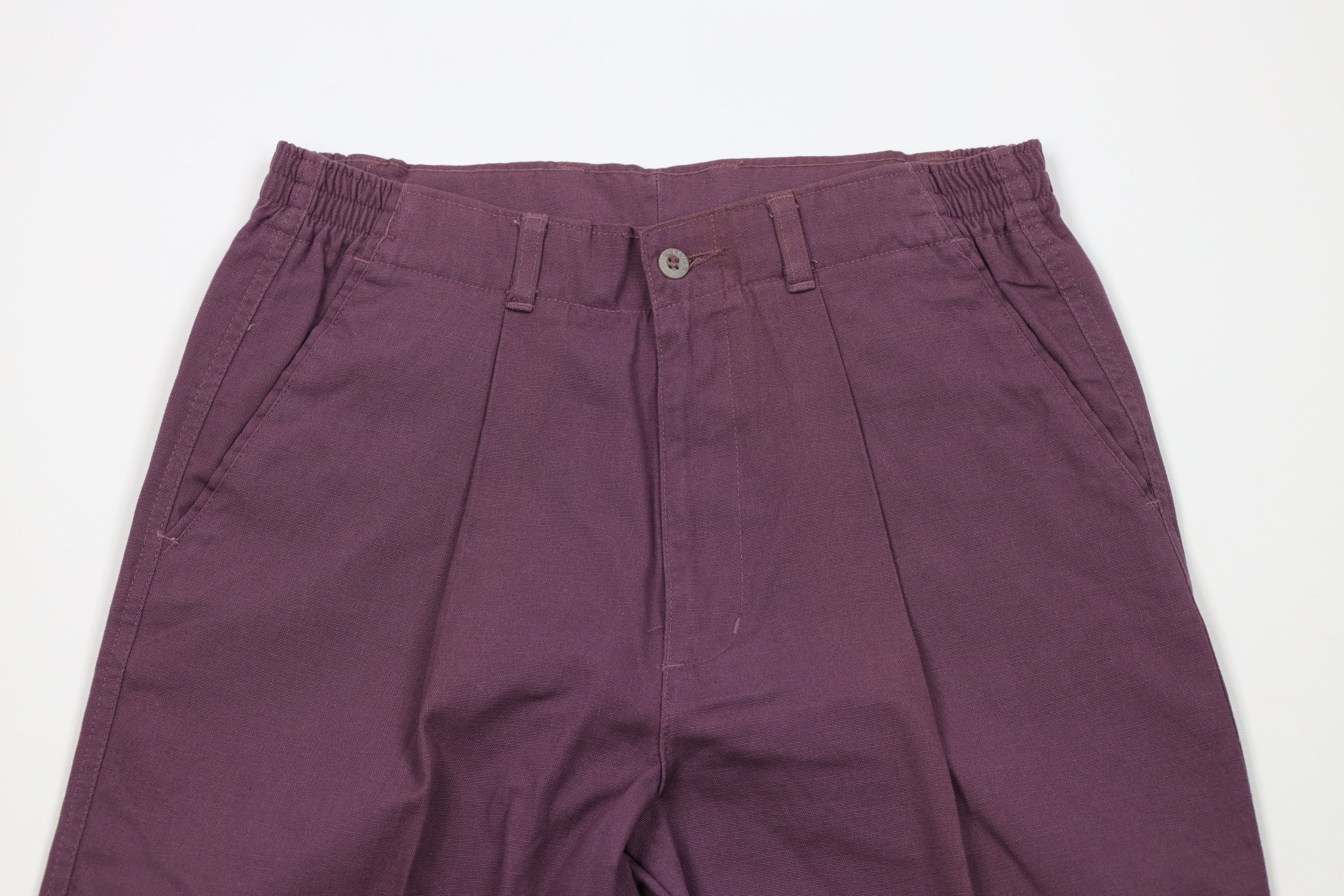 Vintage Vintage 90s Streetwear Straight Leg Chino Pants Purple Size US 30 / EU 46 - 2 Thumbnail