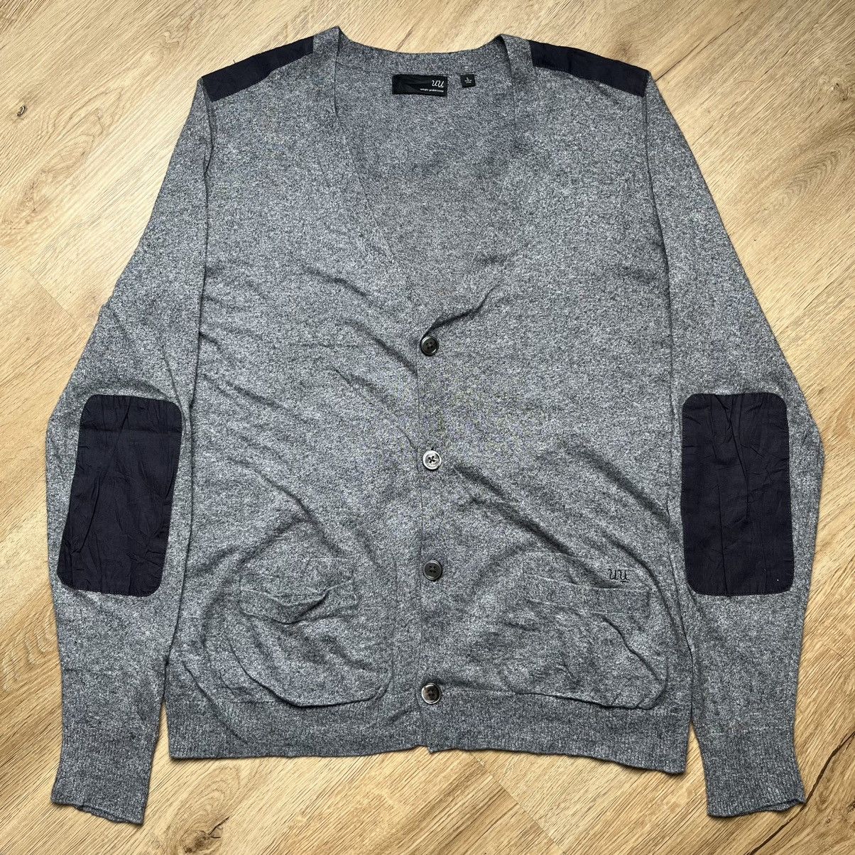 Undercover × Uniqlo Rare Undercover x uniqlo elbow patch cardigan knitwear Size US L / EU 52-54 / 3 - 4 Thumbnail