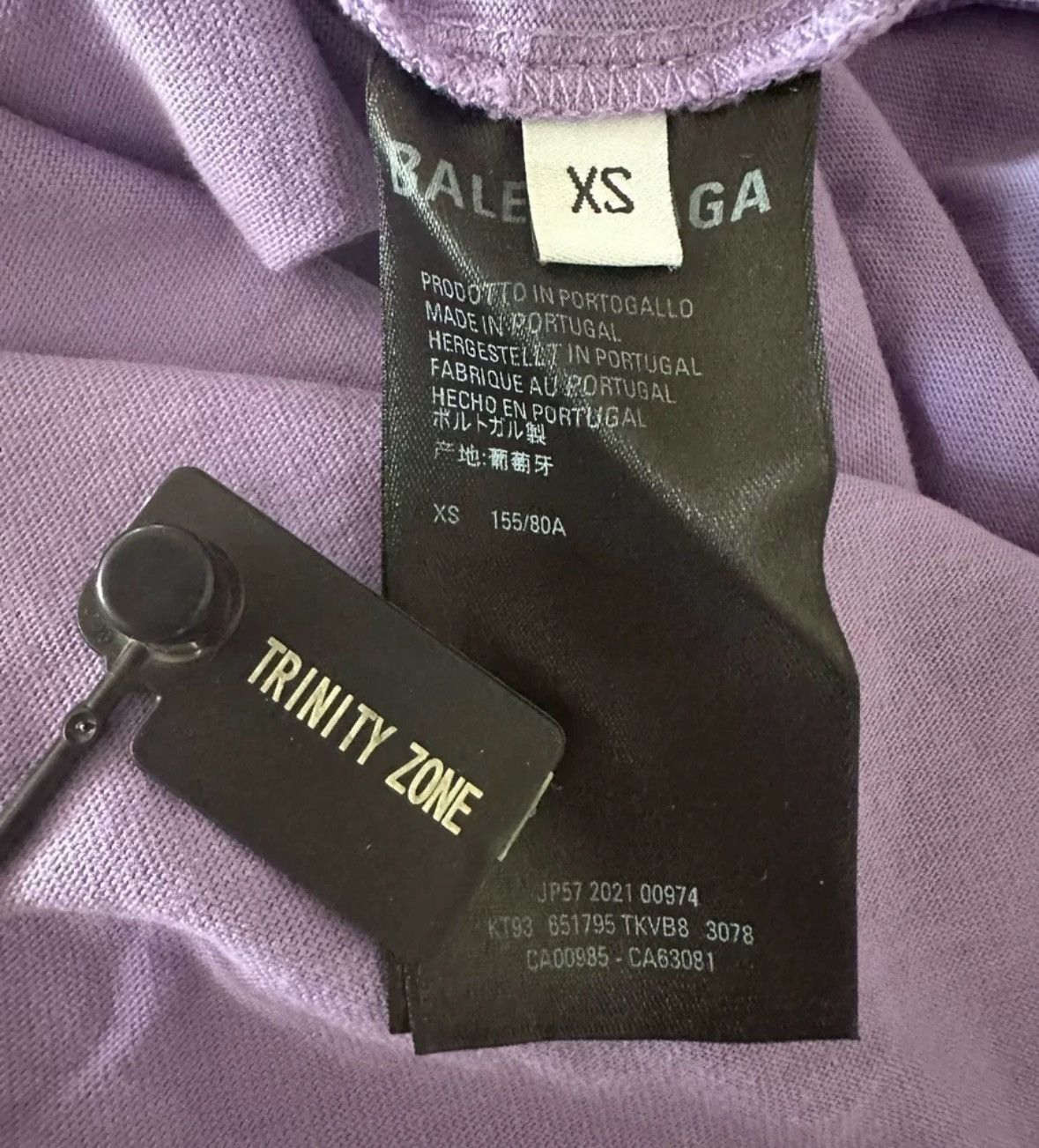 Balenciaga Balenciaga purple vintage damaged logo, short sleeved shirt Size US XS / EU 42 / 0 - 4 Thumbnail