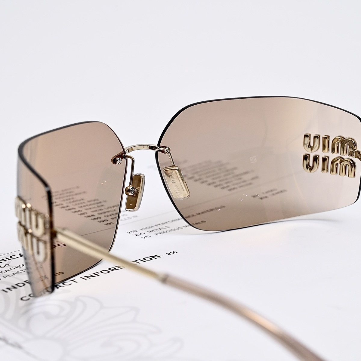 Miu Miu MIU MIU 0MU 54YS SUNGLASSES Size ONE SIZE - 4 Thumbnail