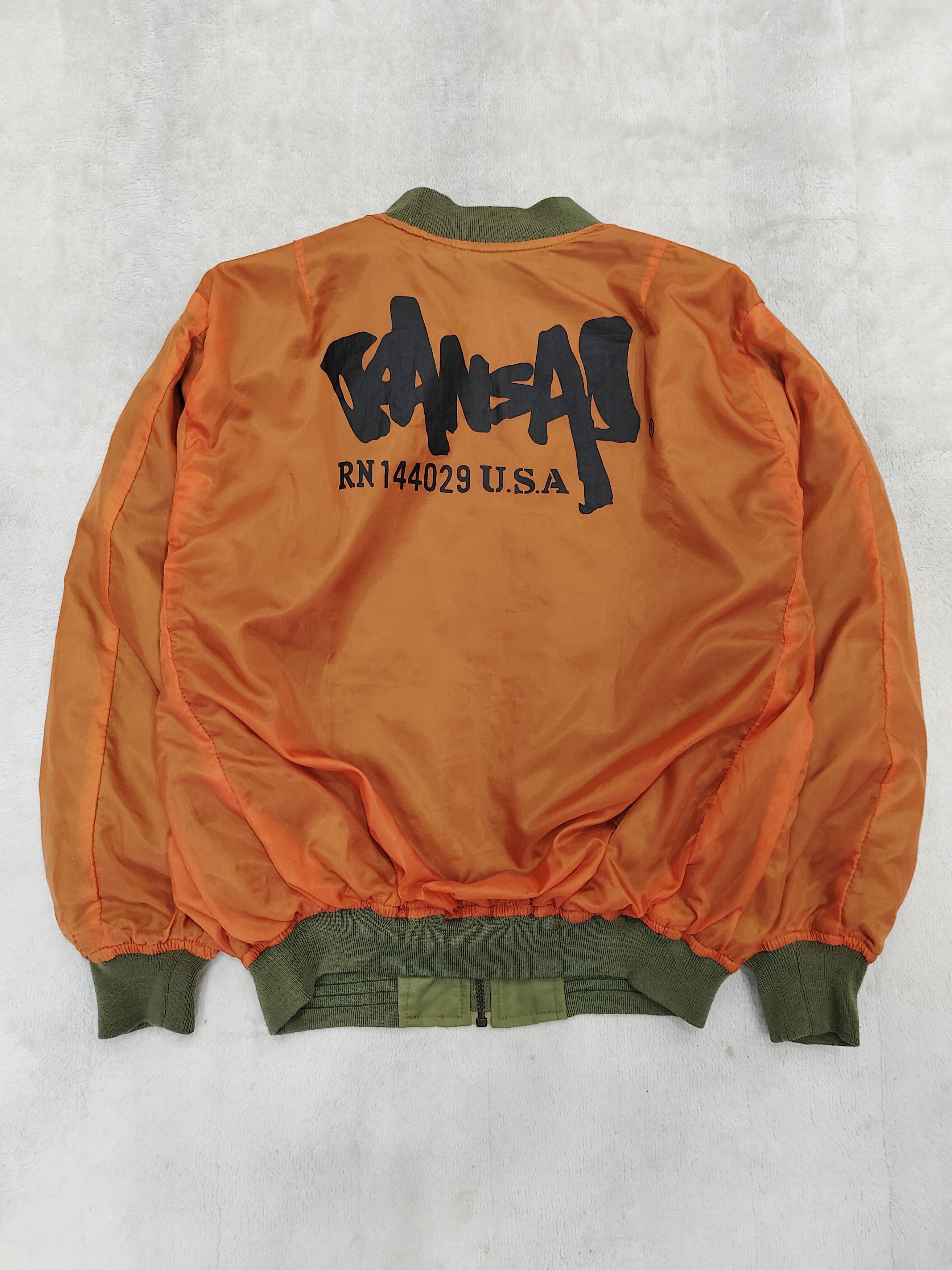 Kansai Yamamoto 80s Kansai- Archived Pilot Club Reversibel Bomber Jacket Size US M / EU 48-50 / 2 - 8 Thumbnail