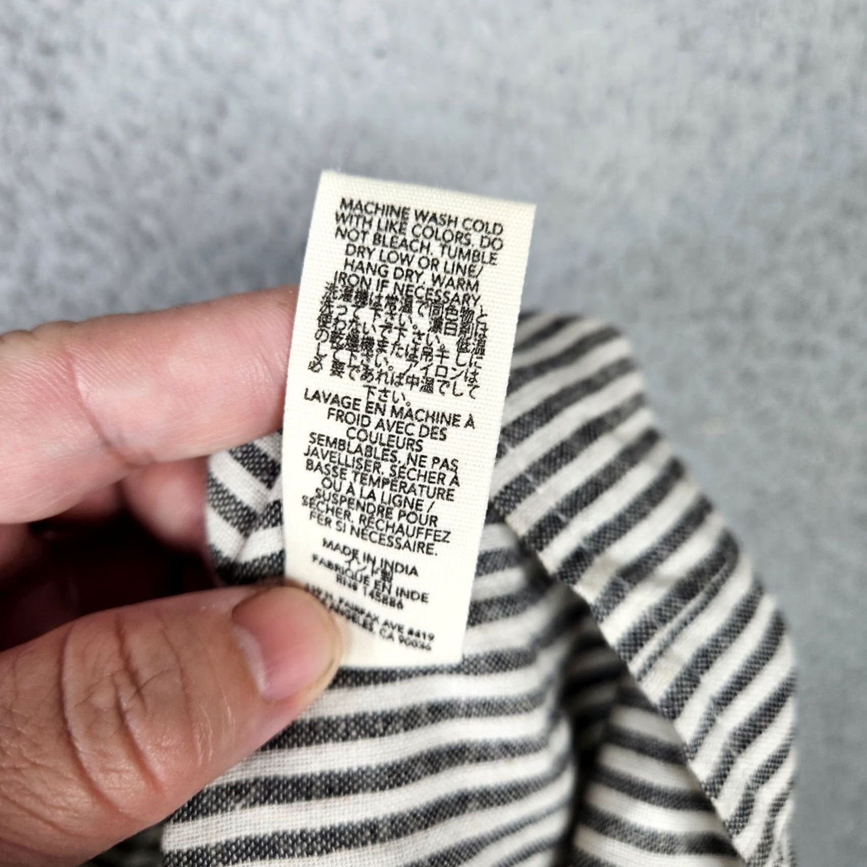 THE GREAT The Great Women’s Gray White Stripes Embroidery waist Skirt Size 1 Shirt? Size 25" / US 0 / IT 36 - 5 Thumbnail