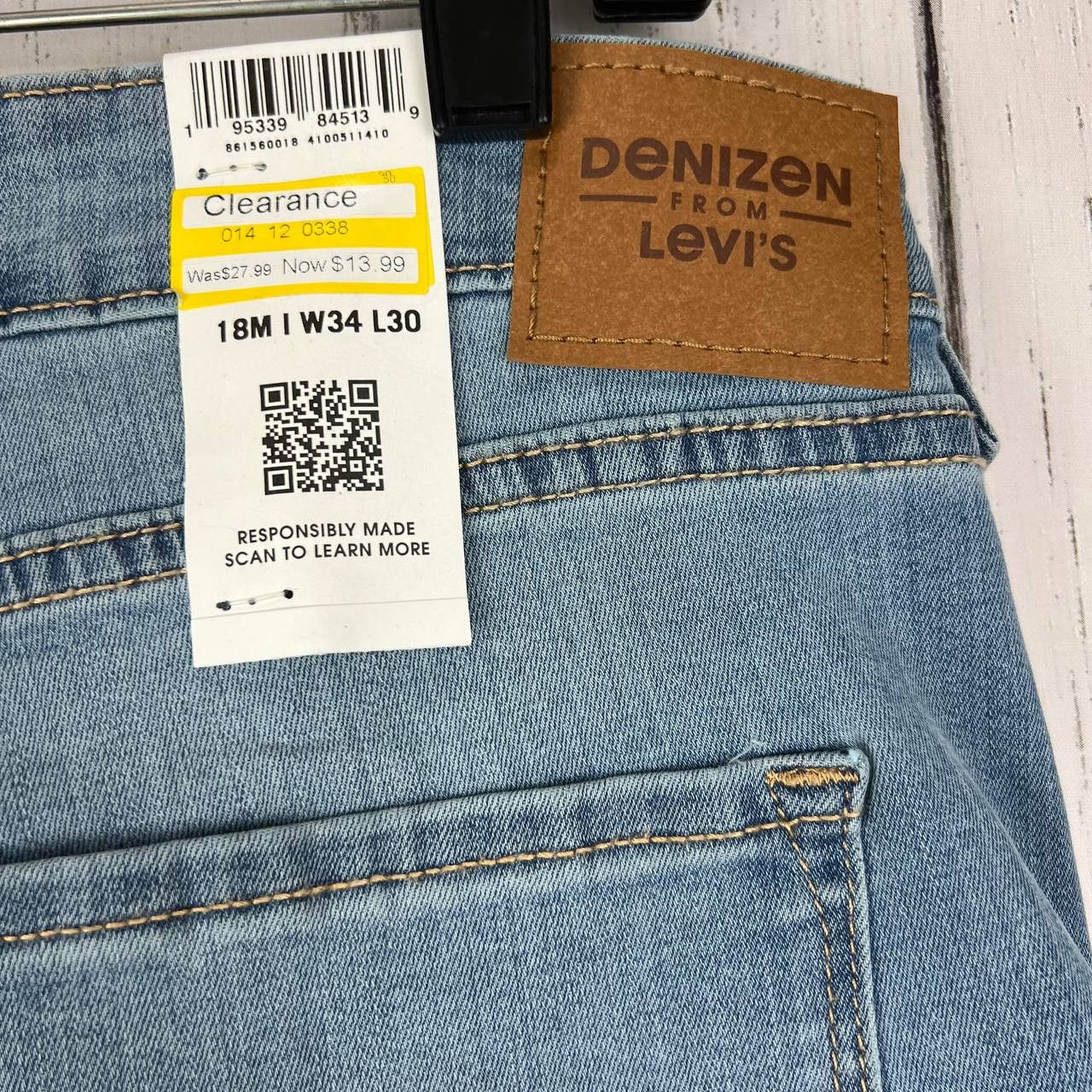 Denizen Denizen from Levi's 34x27 High Rise Skinny Distressed Jeans Size 34" / US 12 / IT 48 - 7 Thumbnail