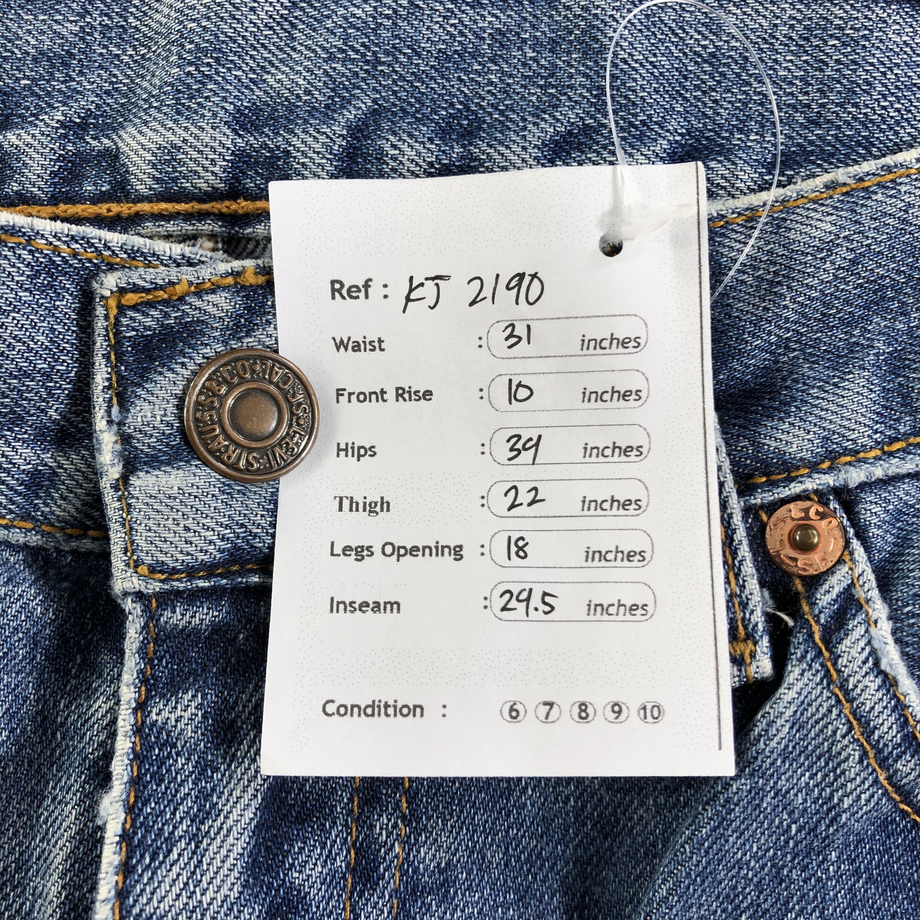 Levi's Vintage 90s Levis 553 Jeans Flare Denim KJ2190 Size US 28 / EU 44 - 13 Thumbnail